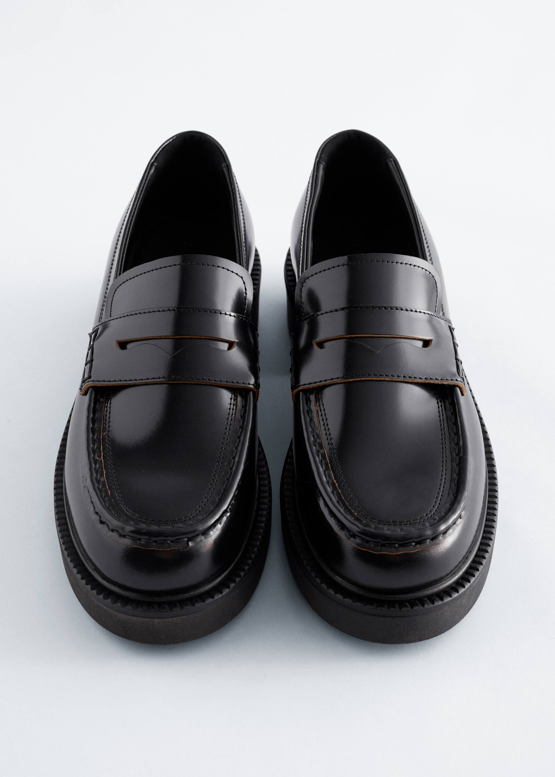 Visa större bild: Chunky läderloafers - Black - DAM | H&M FI 4