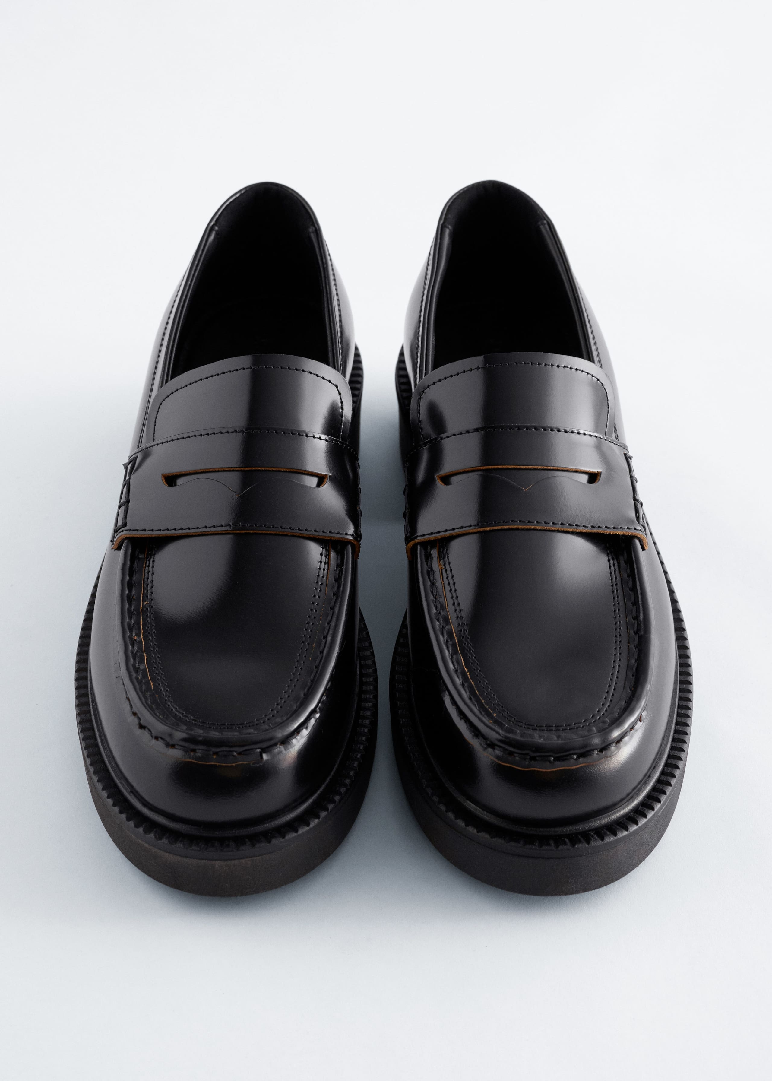 Image of Chunky Leather Loafers