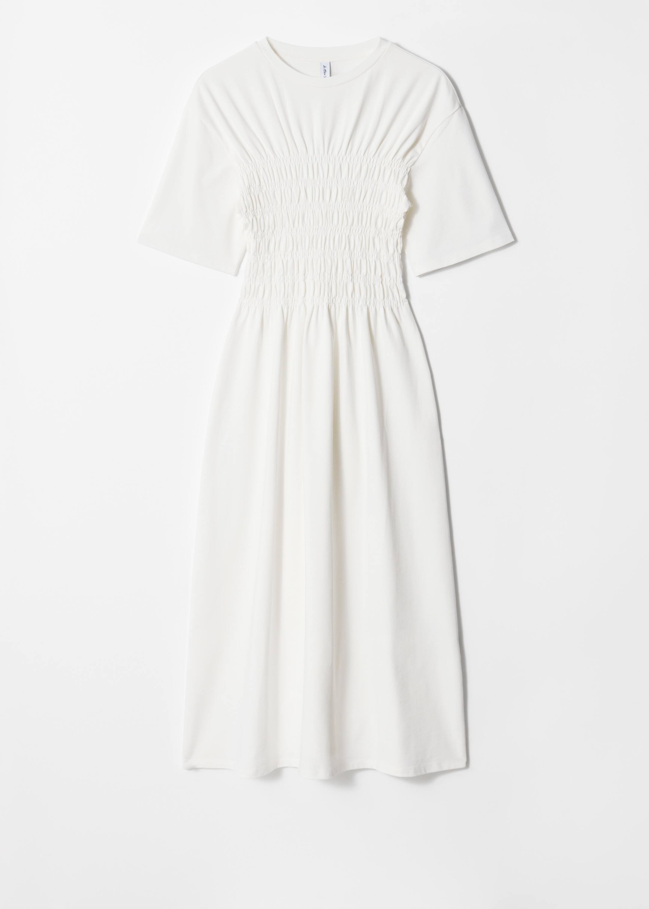 Vezi imaginea mai mare: Rochie Midi cu Smock - Alb - FEMEI | H&M RO 4