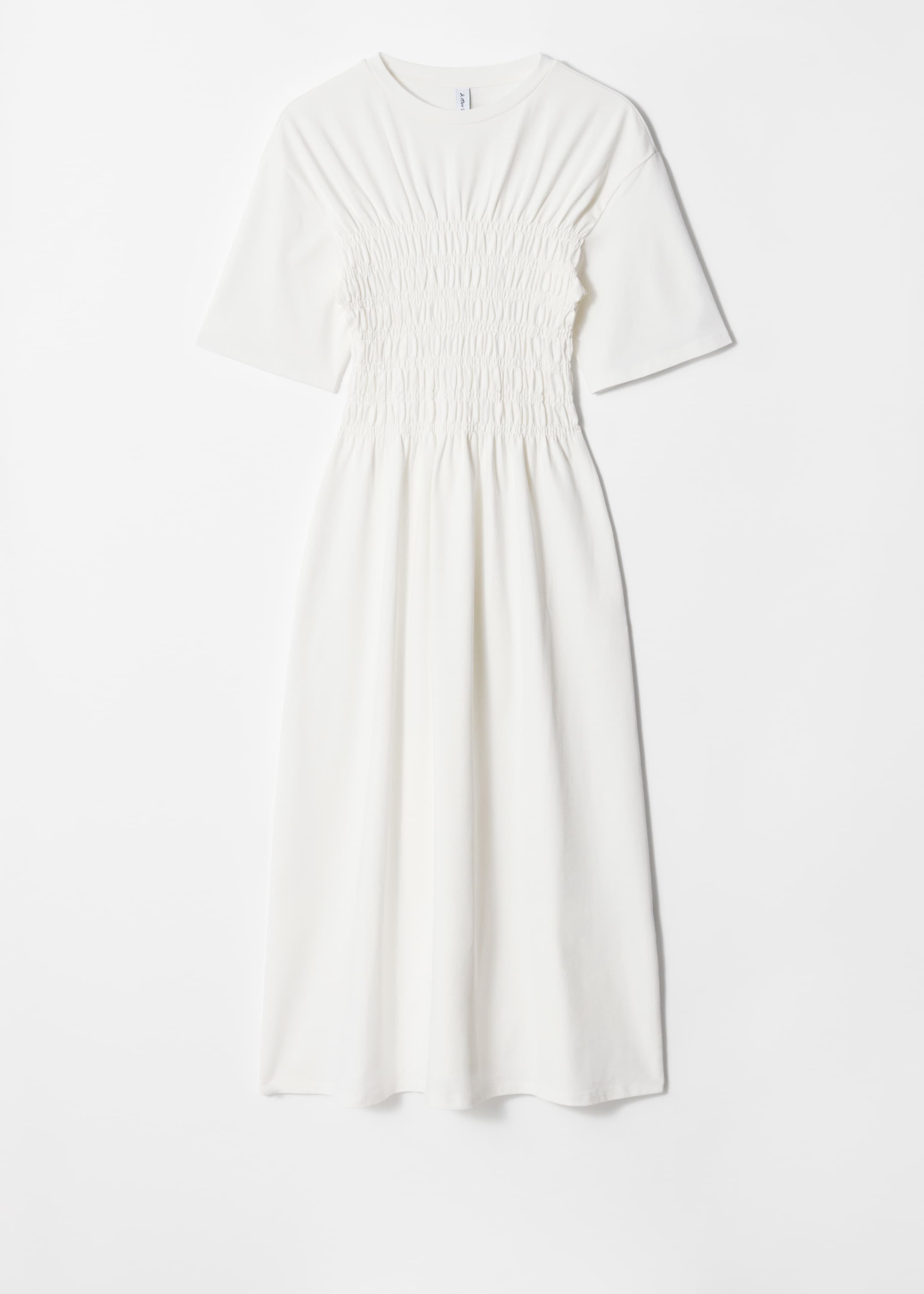 Größeres Bild anzeigen: Gesmoktes Midikleid - Weiß - Ladies | H&M AT 4