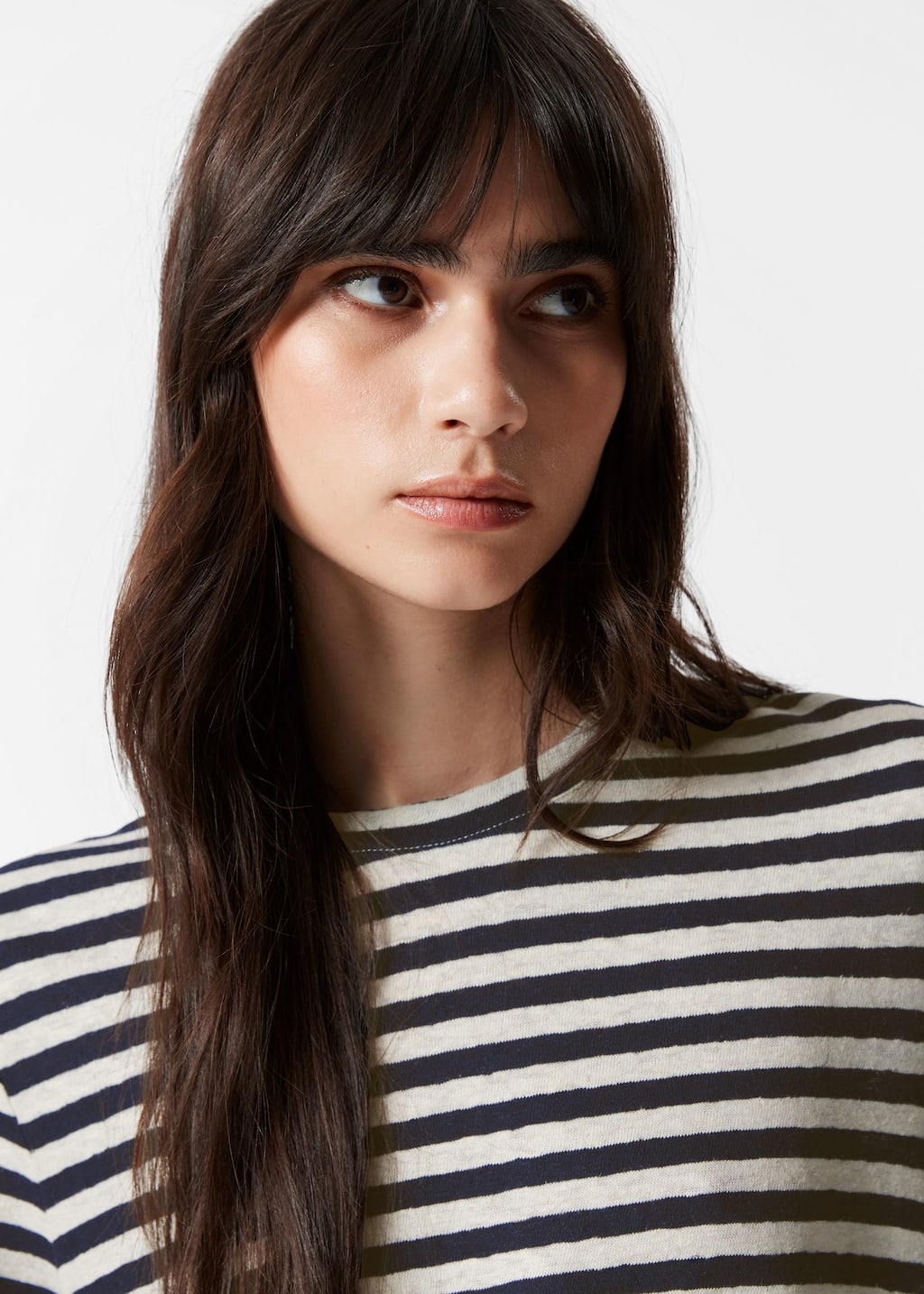 Image of Linen-Blend T-Shirt