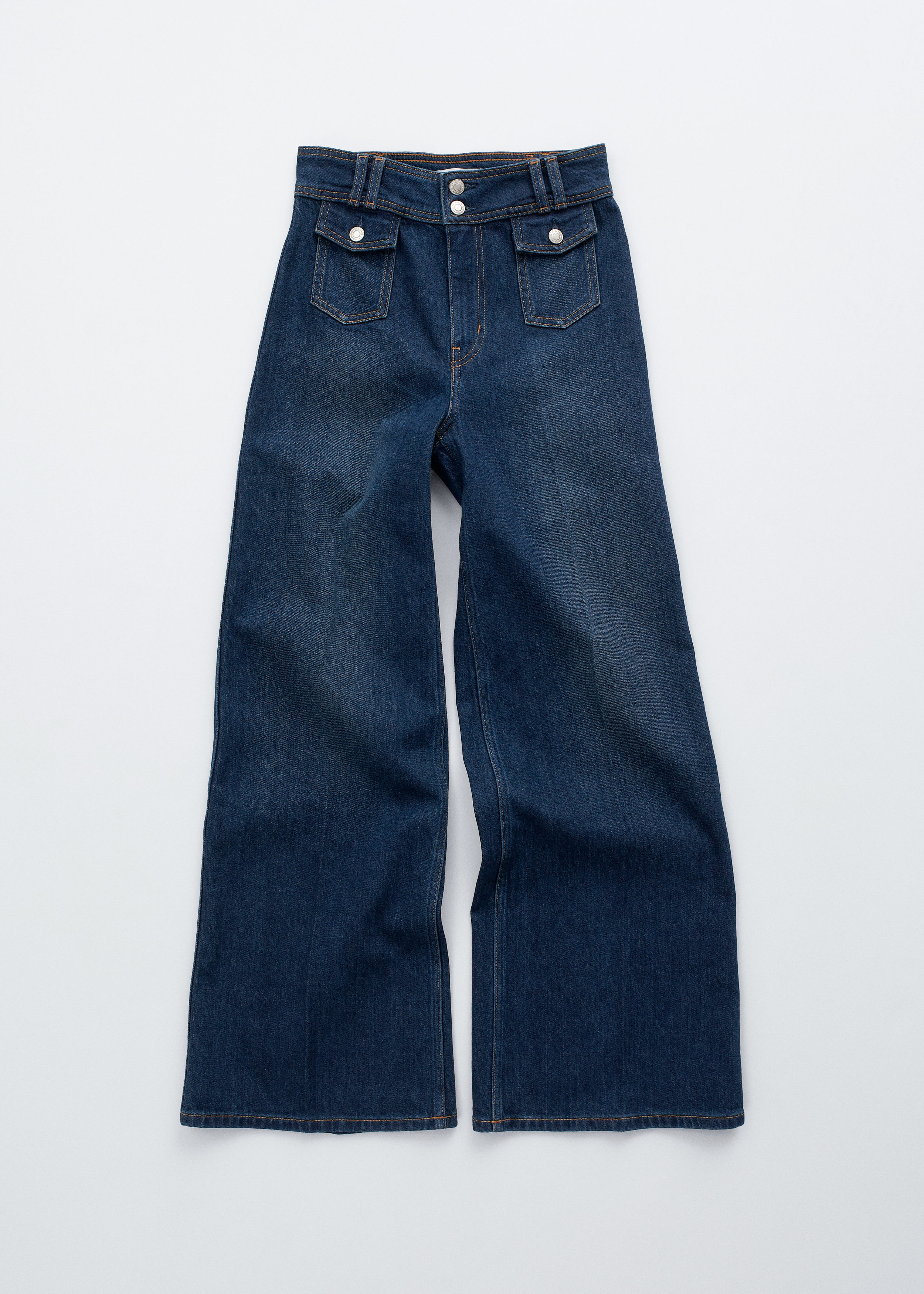 Bootcut Wrap-Seam Jeans - Mid Blue - Jeans - & Other Stories US