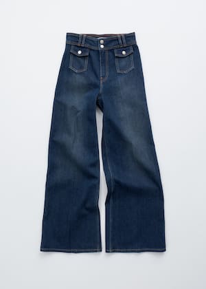 Gewassen middenblauw