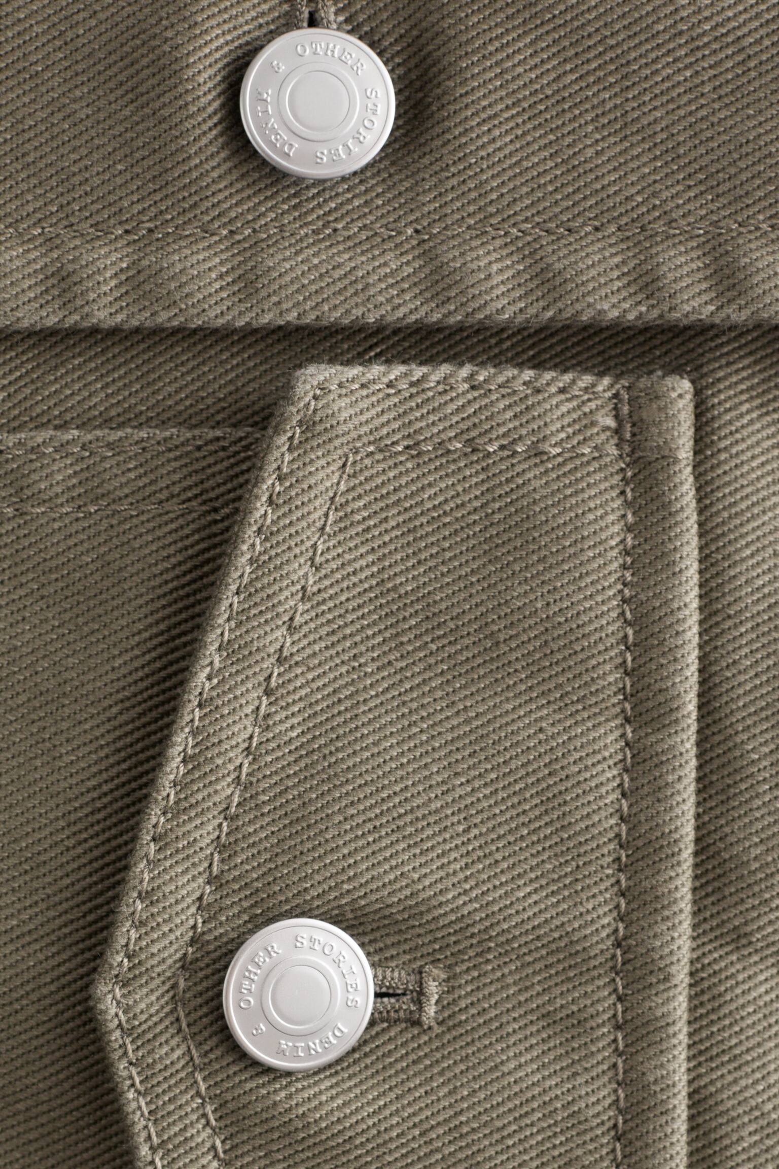 Veste cintrée en coton - Vert kaki - 3