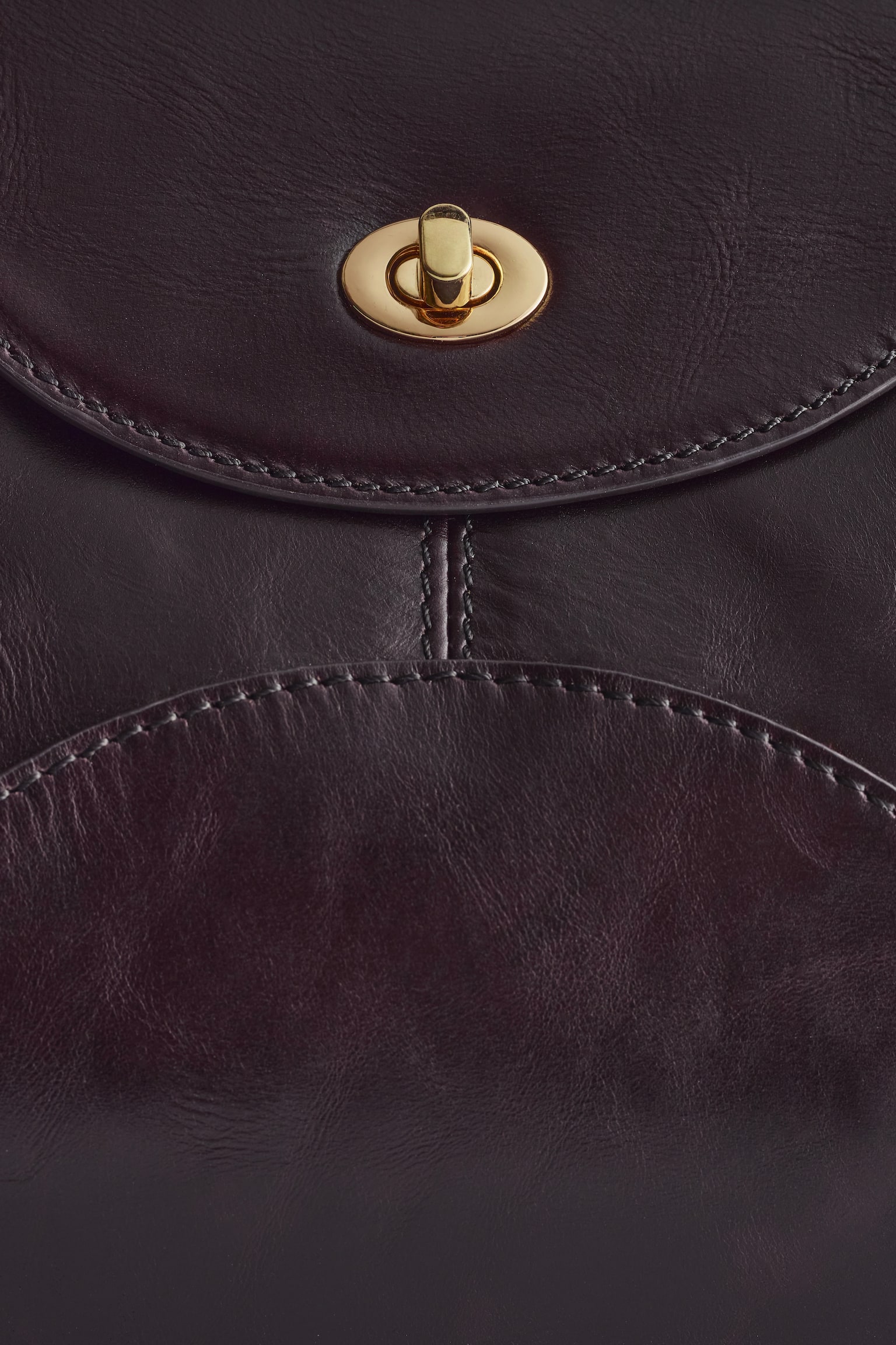 Borsa a spalla curva in pelle scamosciata - Pelle marrone scuro/Pelle scamosciata verde kaki - 4