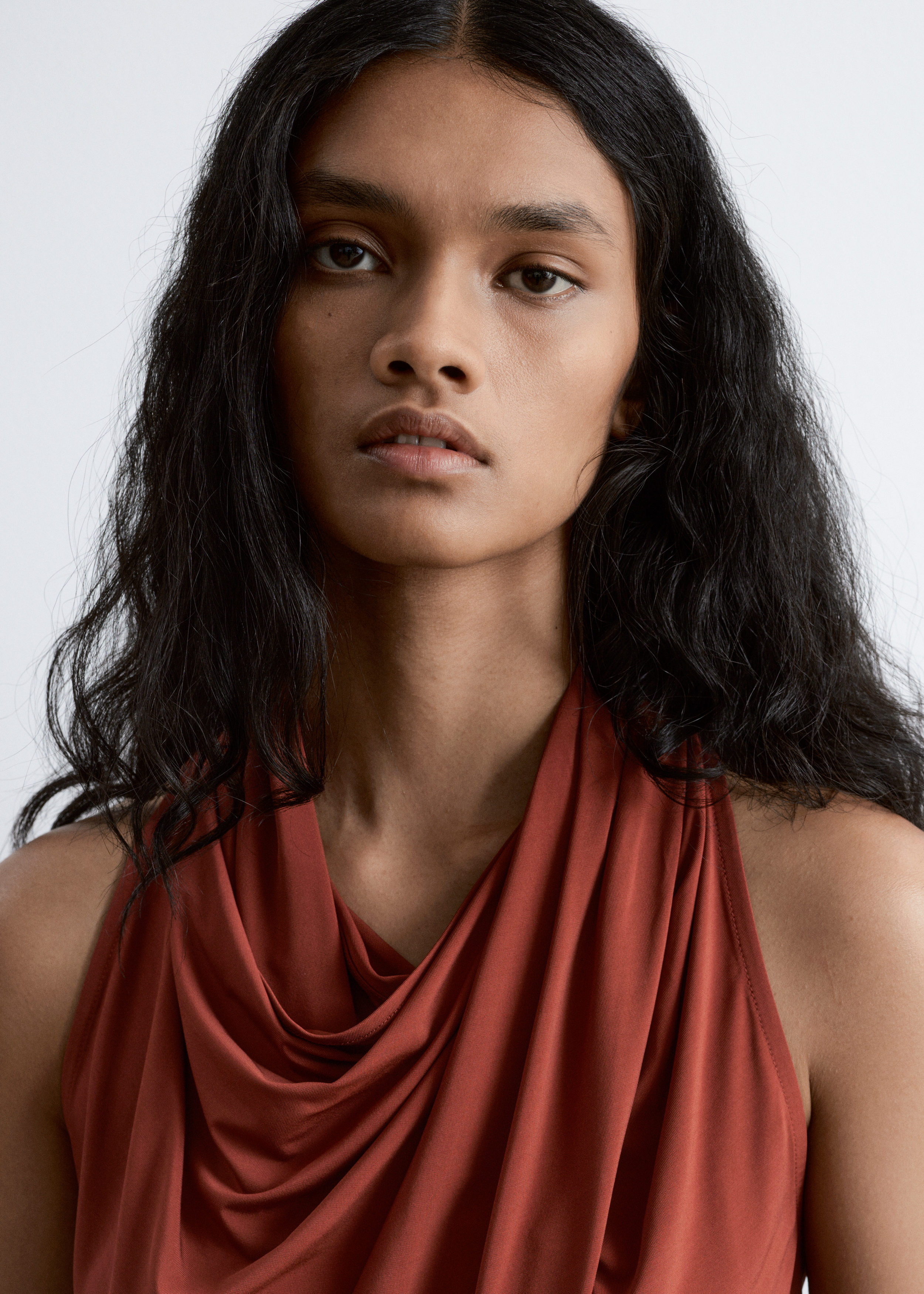 Draped Boatneck Top - Red - & Other Stories US