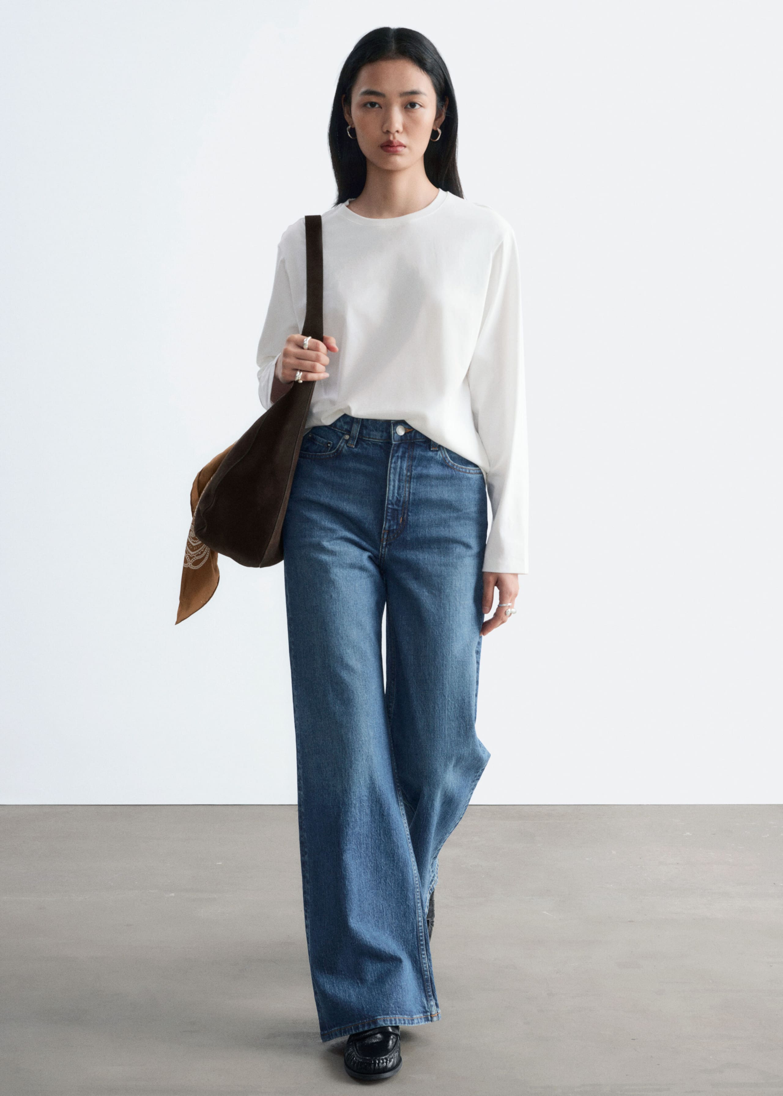 Cotton Jersey Top - White - Still Life
