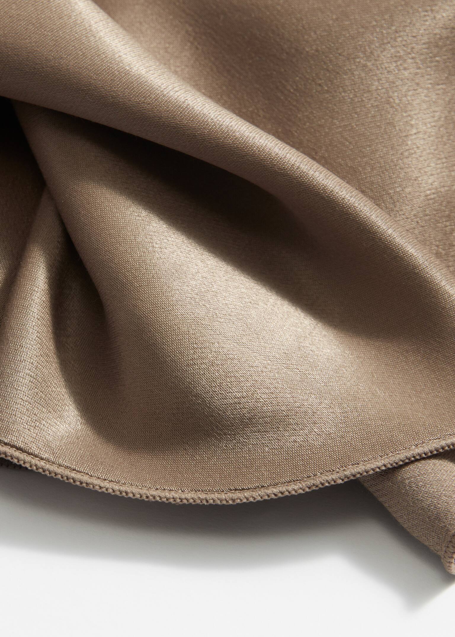 Gonna midi in raso - Talpa/Marrone scuro/Nero/Bianco/Rosa/Azzurro/Rosso - 2