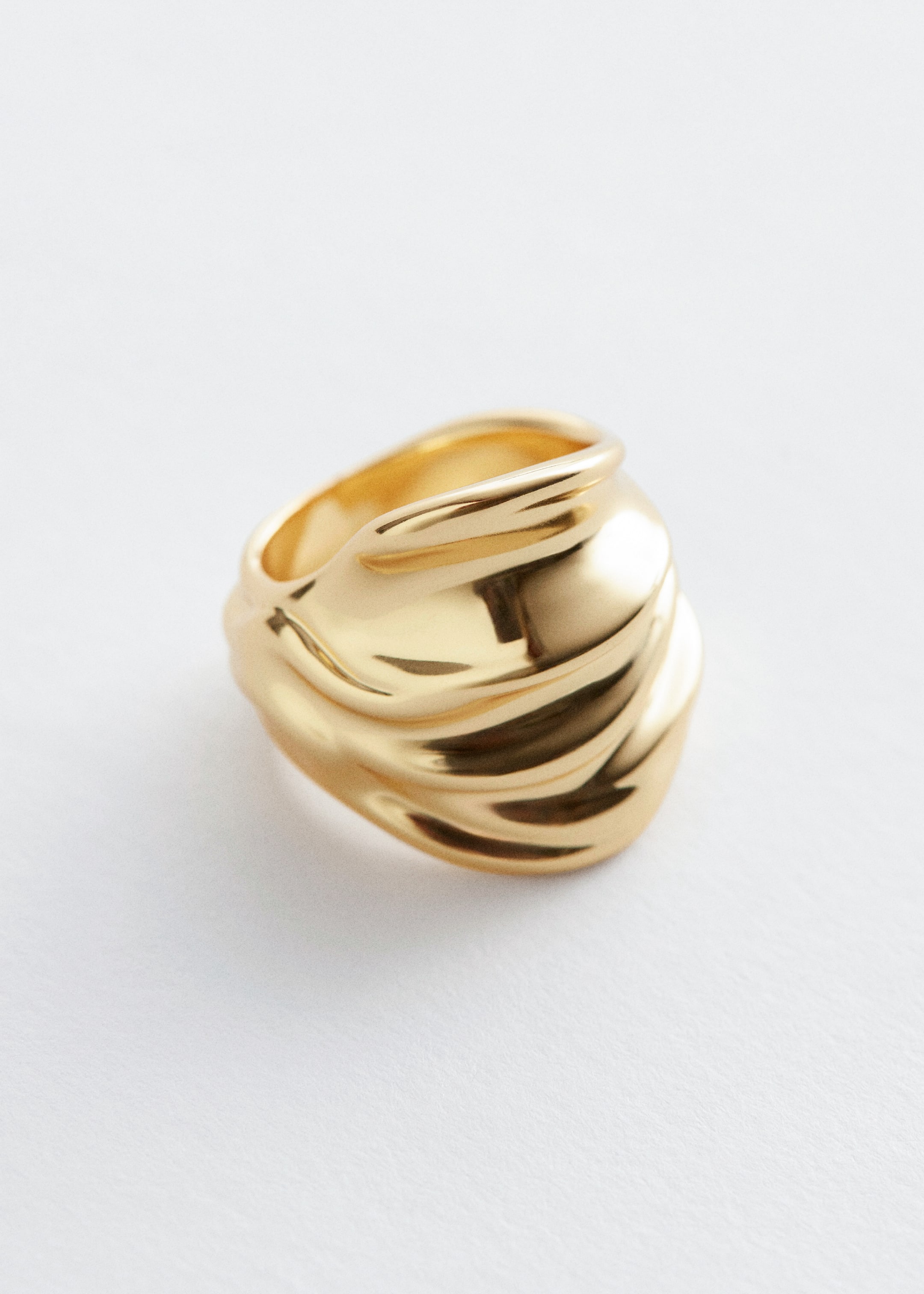 Agrandir l'image: Bague sculpturale ondulée - Doré - FEMME | H&M FR 1