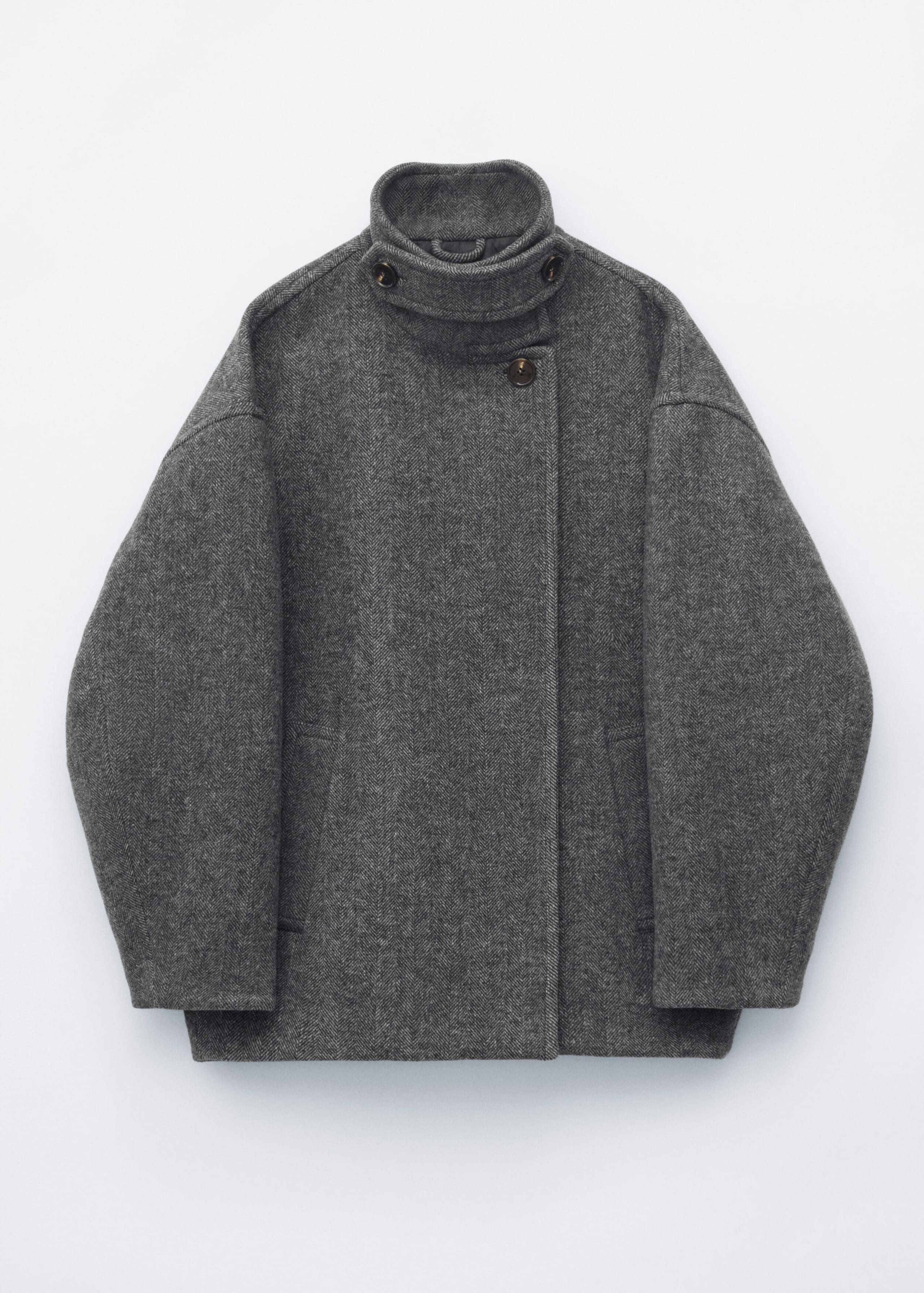 Herringbone Coat - Grey - Still Life