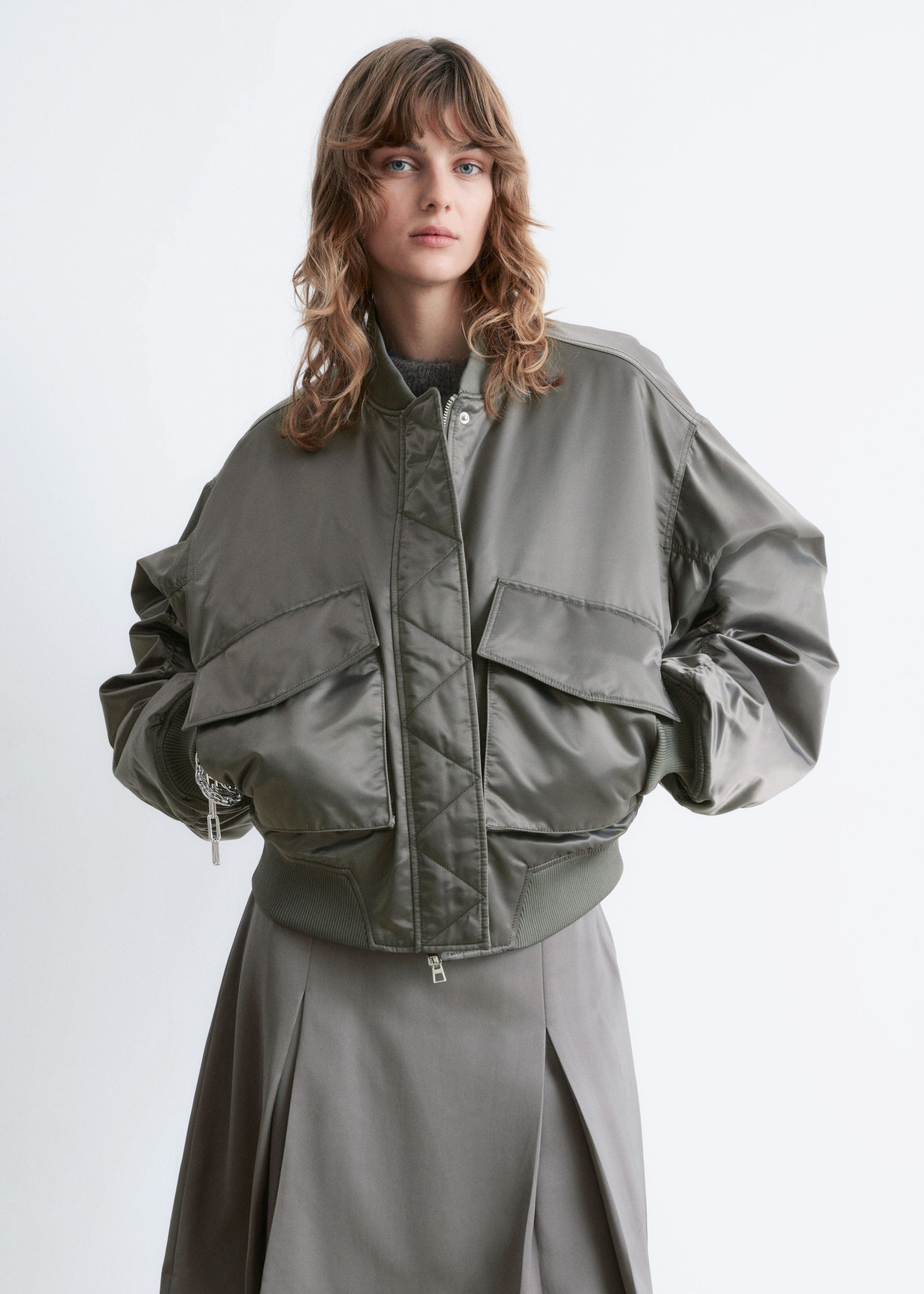 Image of Padded Bomber Jacket