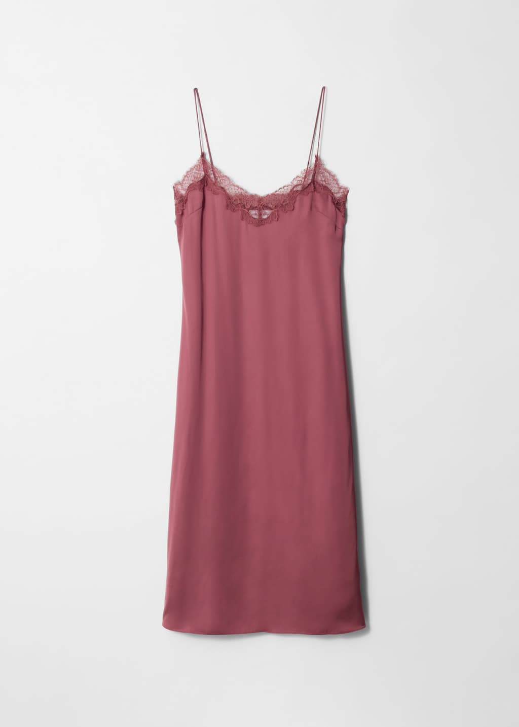 Robe combinaison midi en satin - Mauve - Still Life