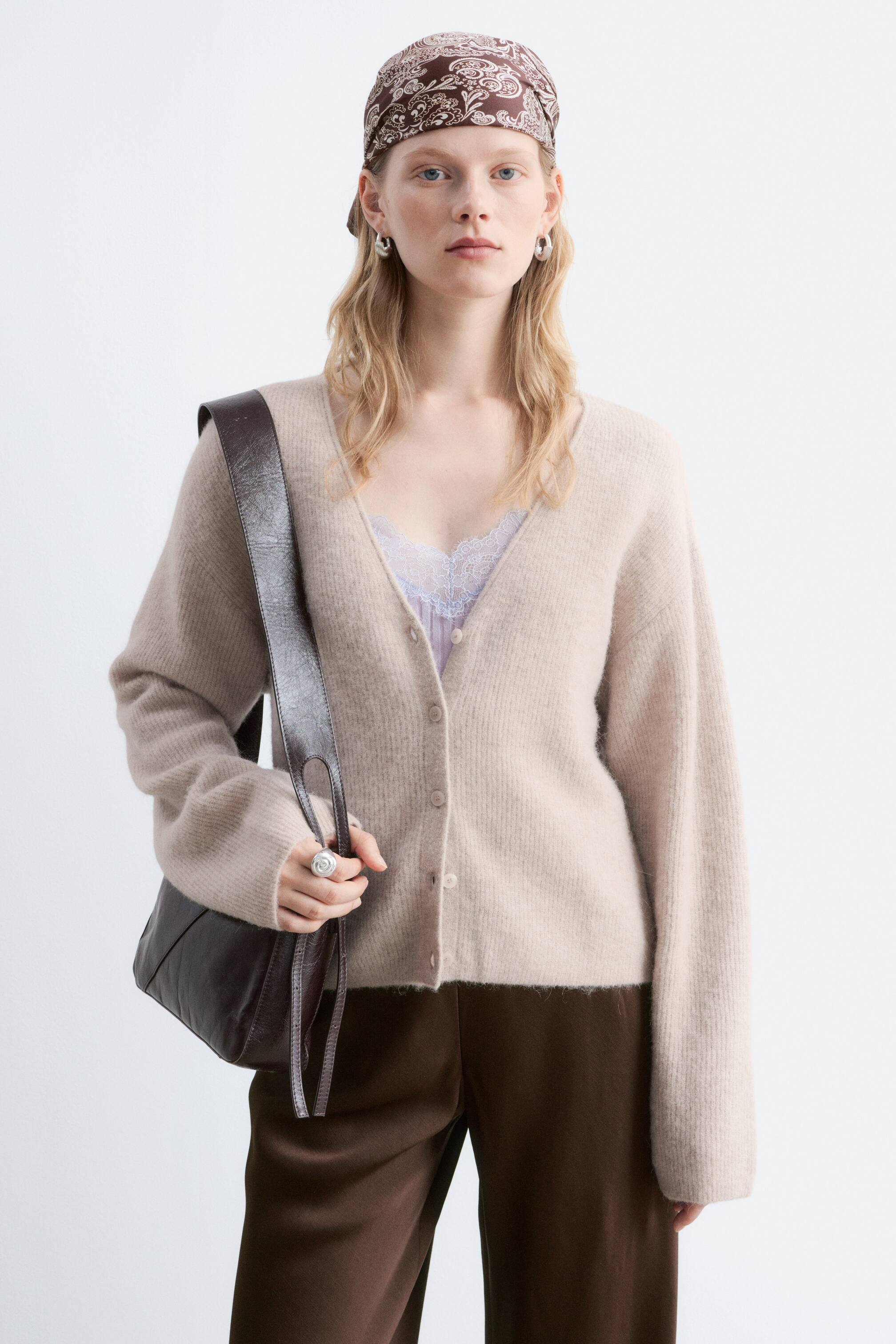 Agrandir l'image: Cardigan en alpaga mélangé - Beige clair - FEMME | H&M CH 1