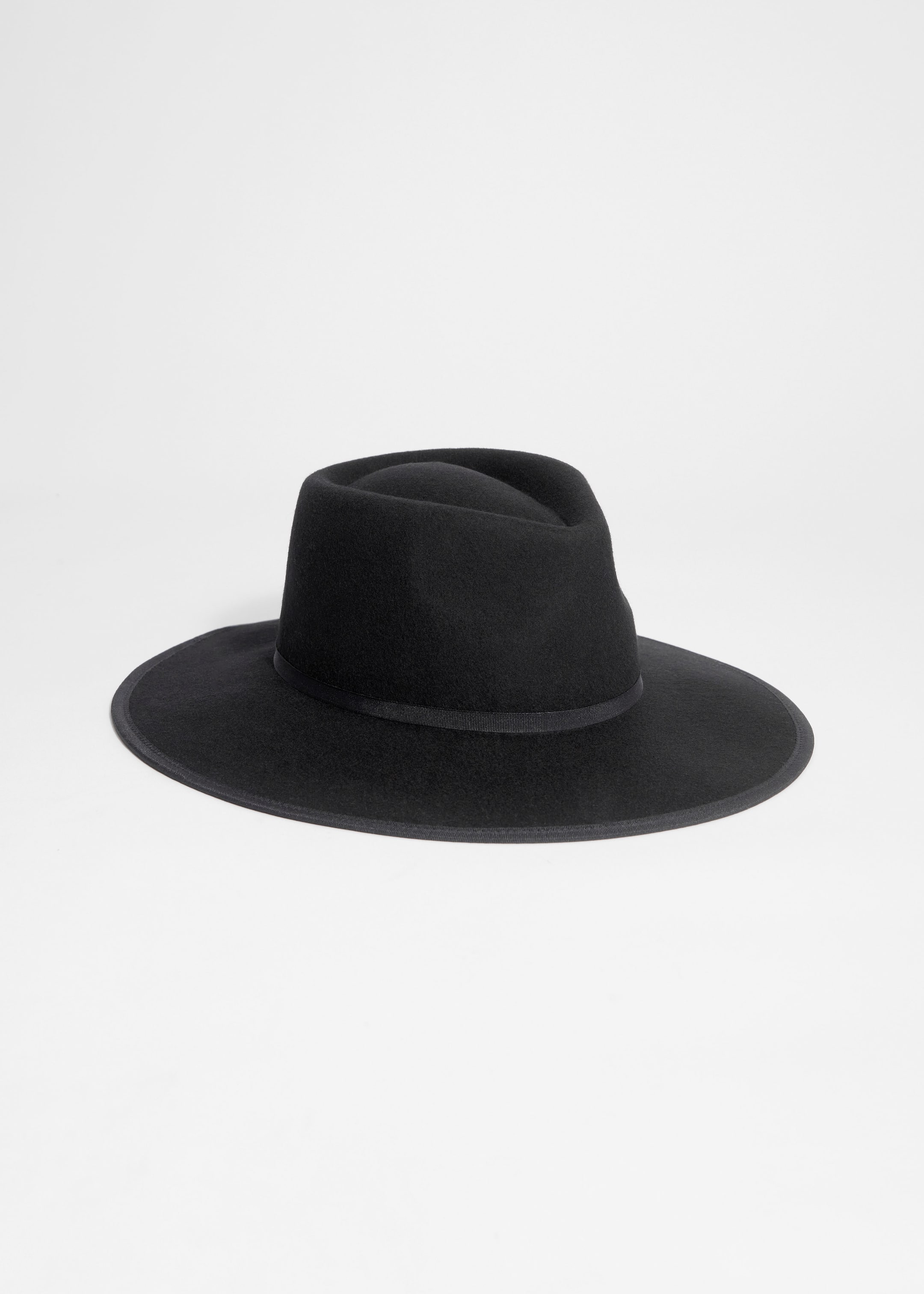 View larger image: Fedora Felt Hat - Black - Ladies | H&M GB 1