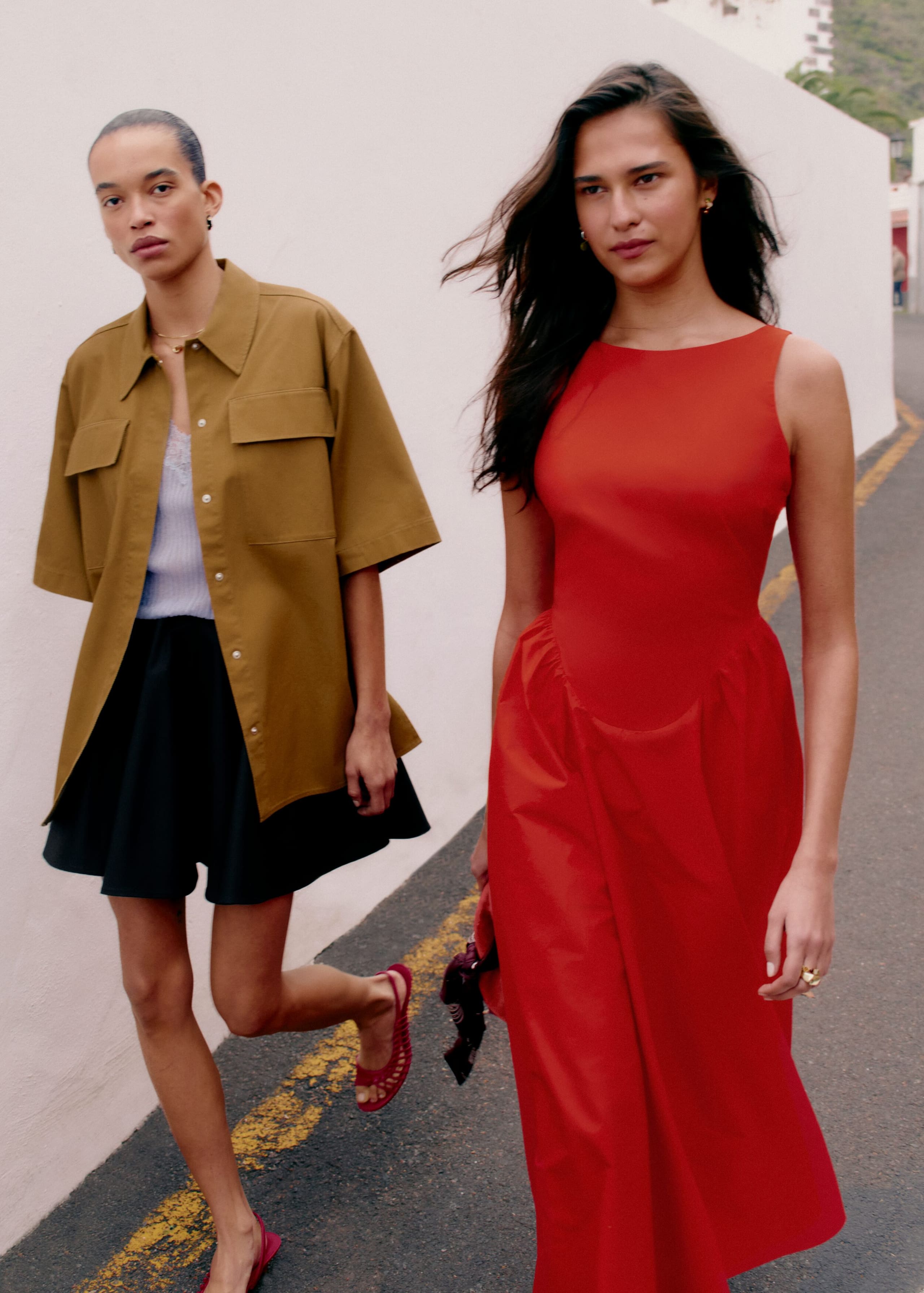 Image of Cotton Circle Mini Skirt