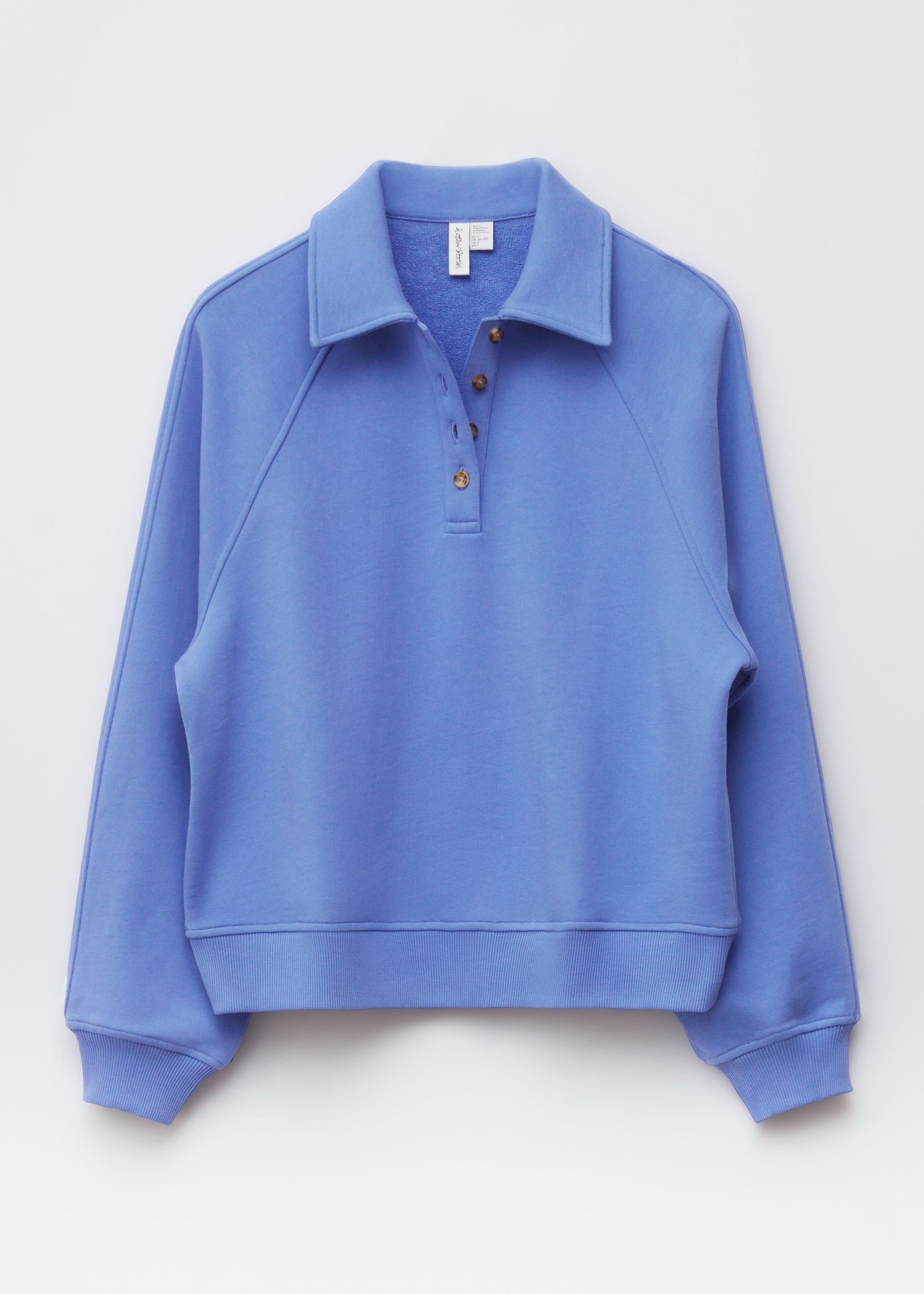Visualizza immagine più grande: Felpa con colletto in stile polo - Blu brillante - DONNA | H&M IT 6