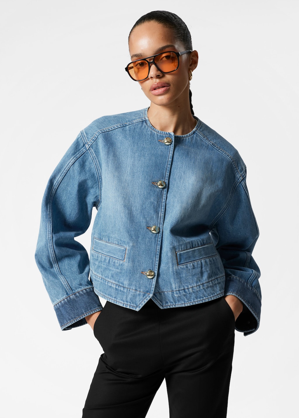 Image of Verkürzte Jeansjacke