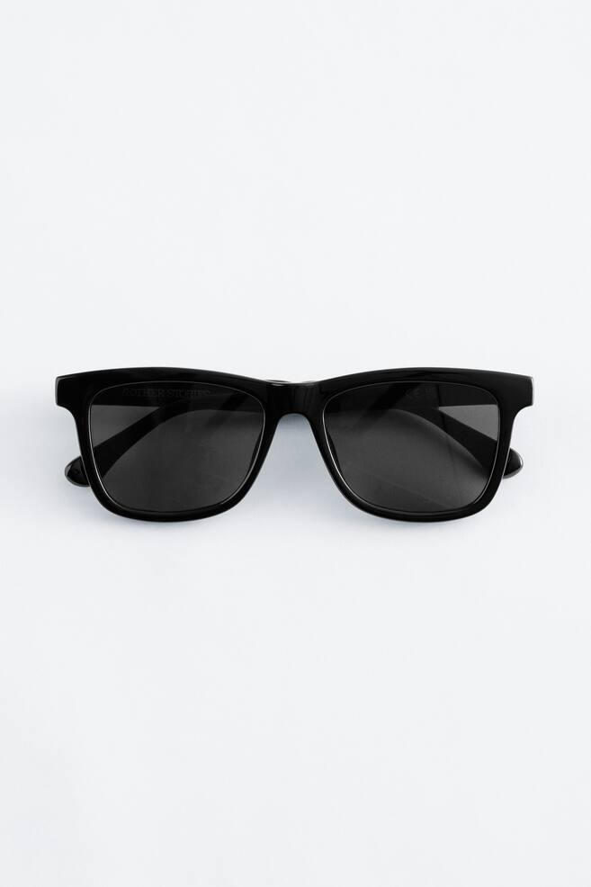 Square Sunglasses - Black/Dark Red/Tortoise - 1