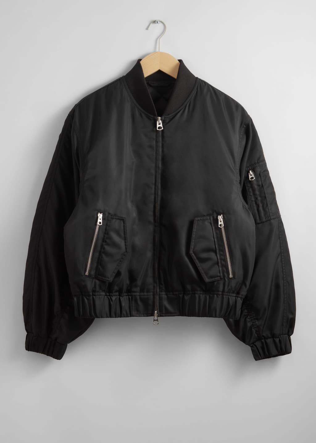 Boxy Zip-Up Jacket - Khaki - Still Life