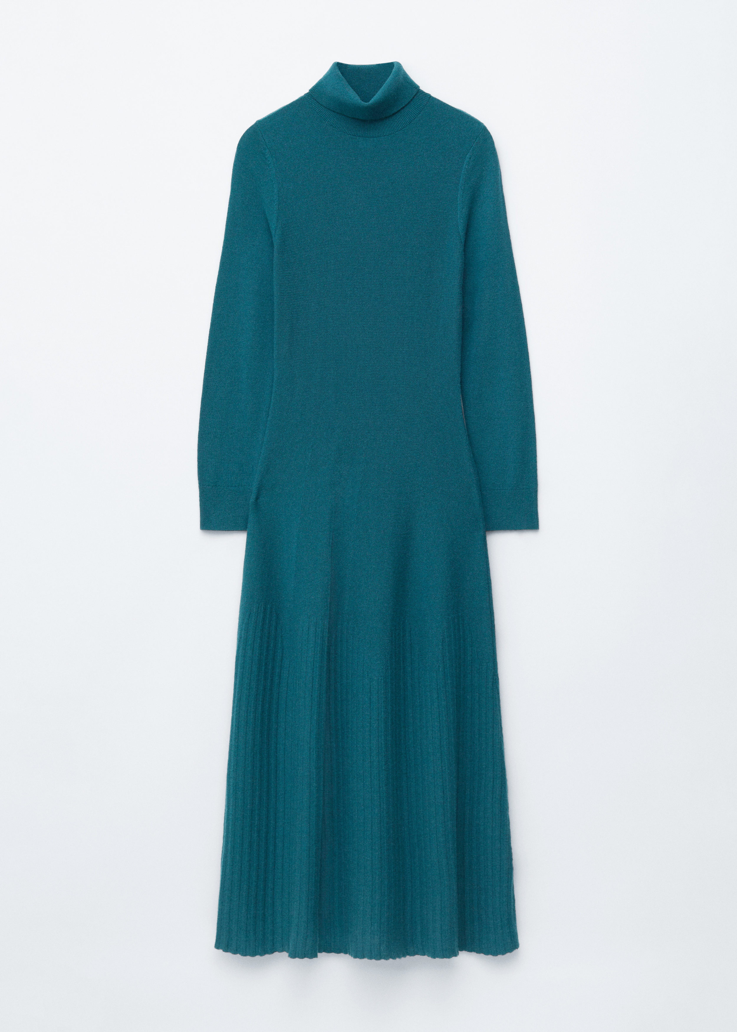Merino Wool Turtleneck Maxi Dress