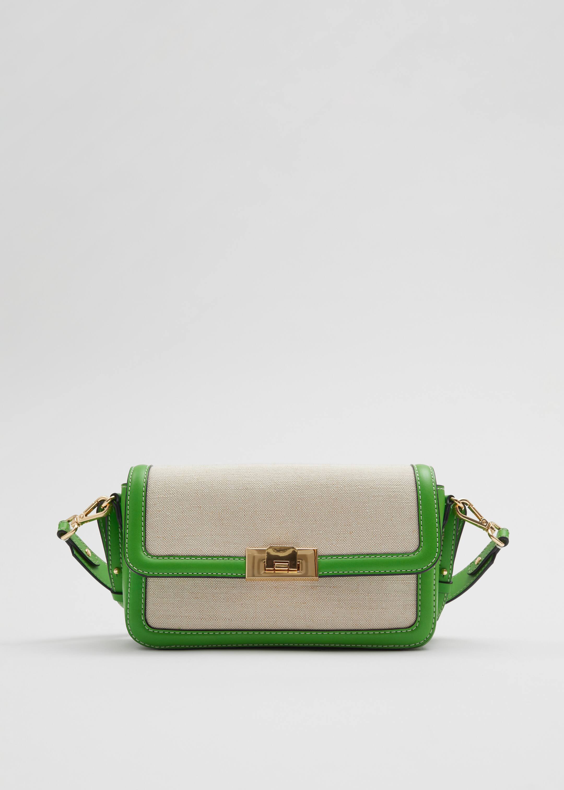 Vis større bilde: Crossbody-veske i lærkanvas - Grønt eple - DAME | H&M NO 1