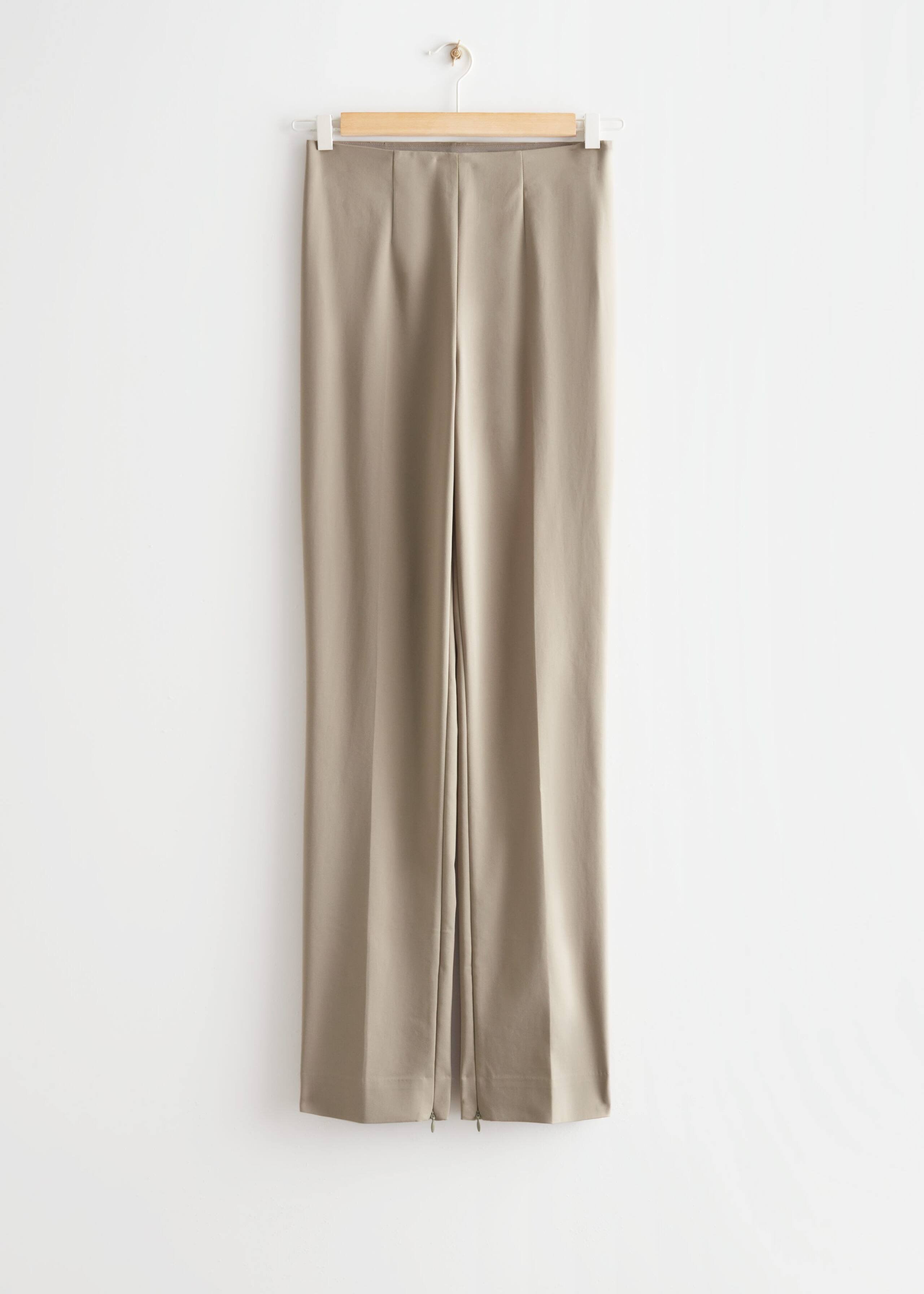Slim ZipCuff Trousers - Mole - Natura morta