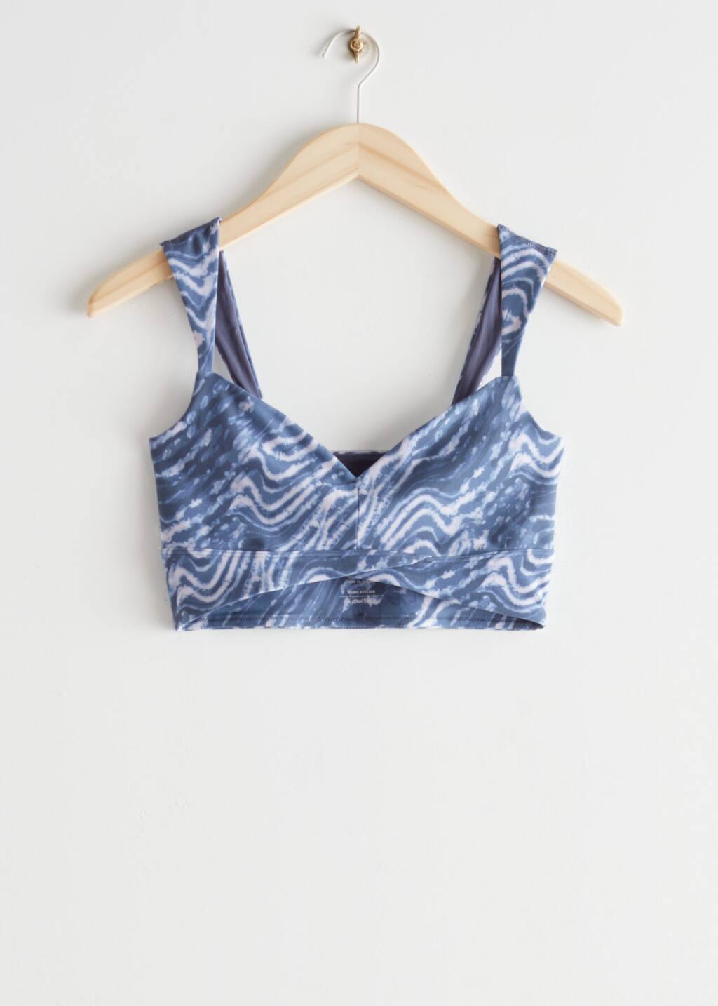 QuickDry Yoga Bra - Blue Tie-Dye - Bodegón