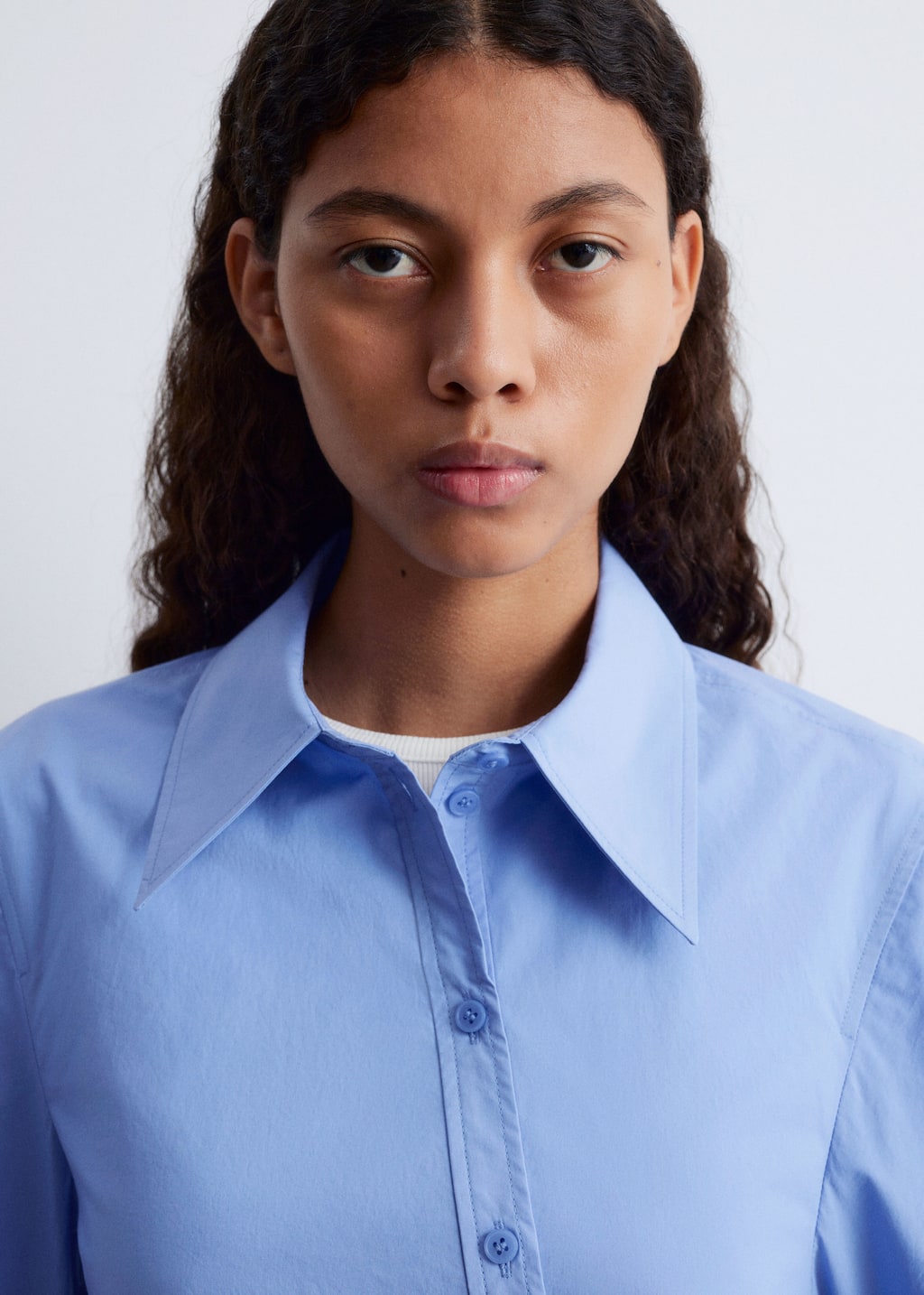 Image of Asymmetrical Cotton Shirt