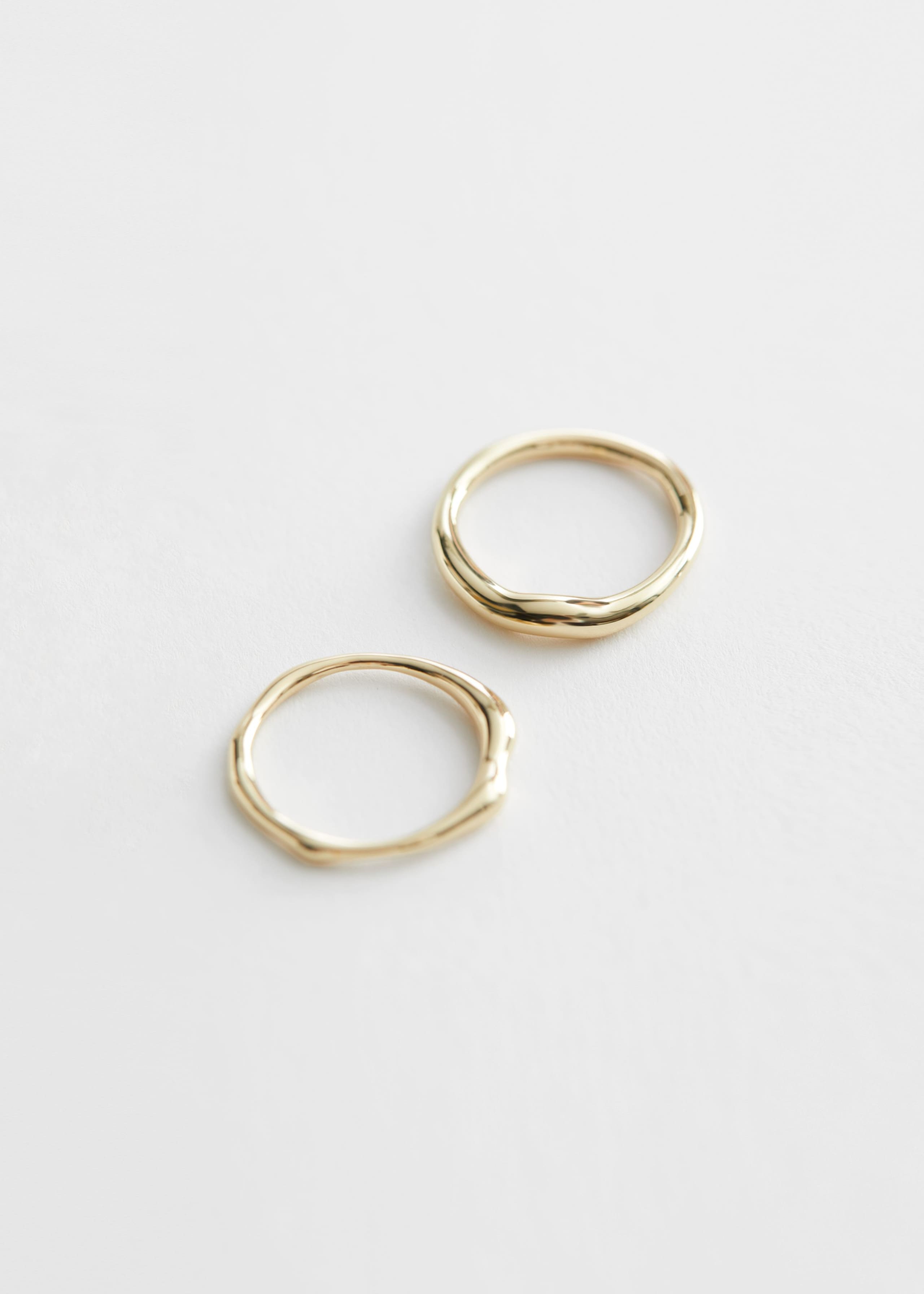 OrganicFinishRingSet - Gold - Natura morta