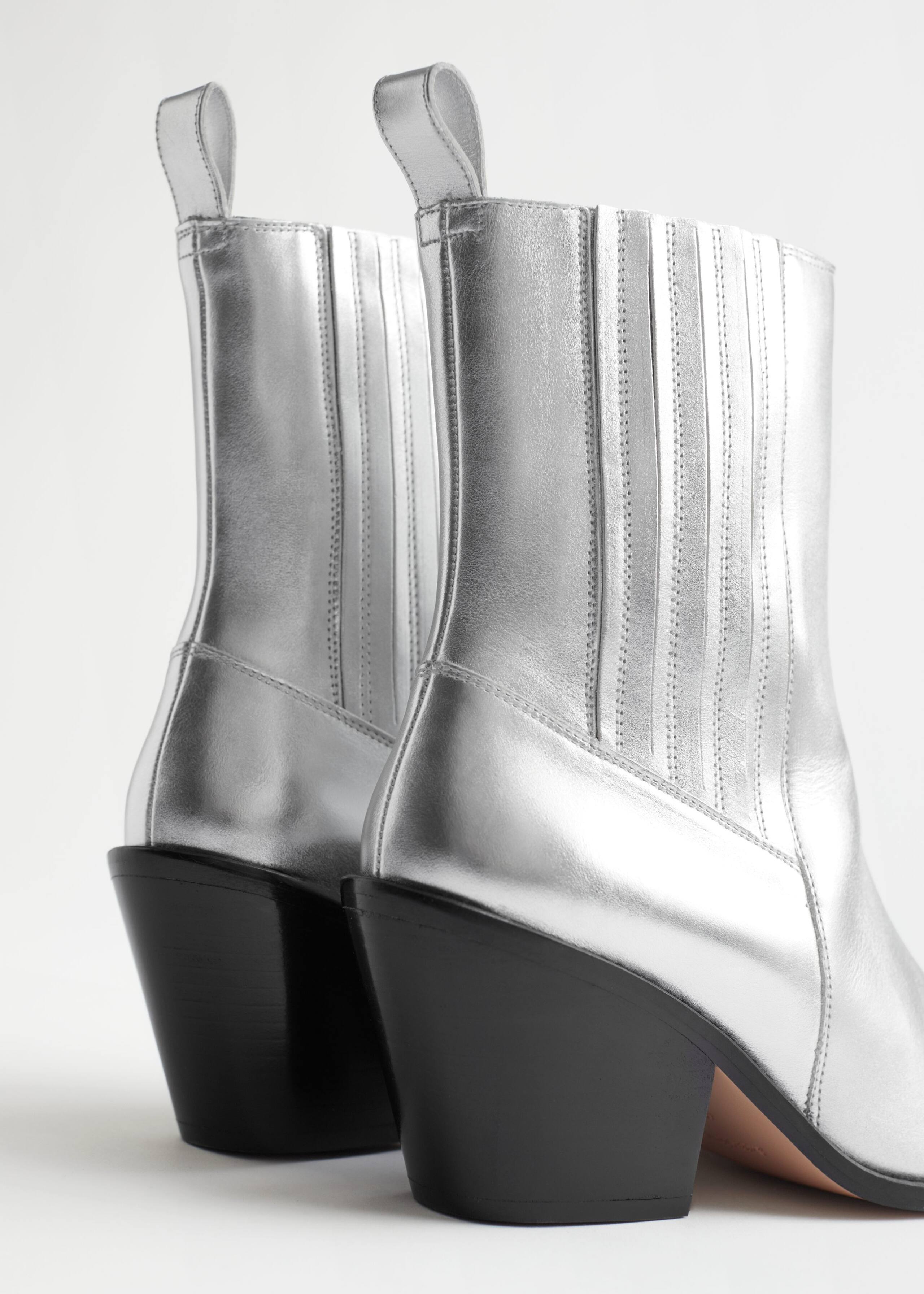 Image of Pointed Leather Western Boots