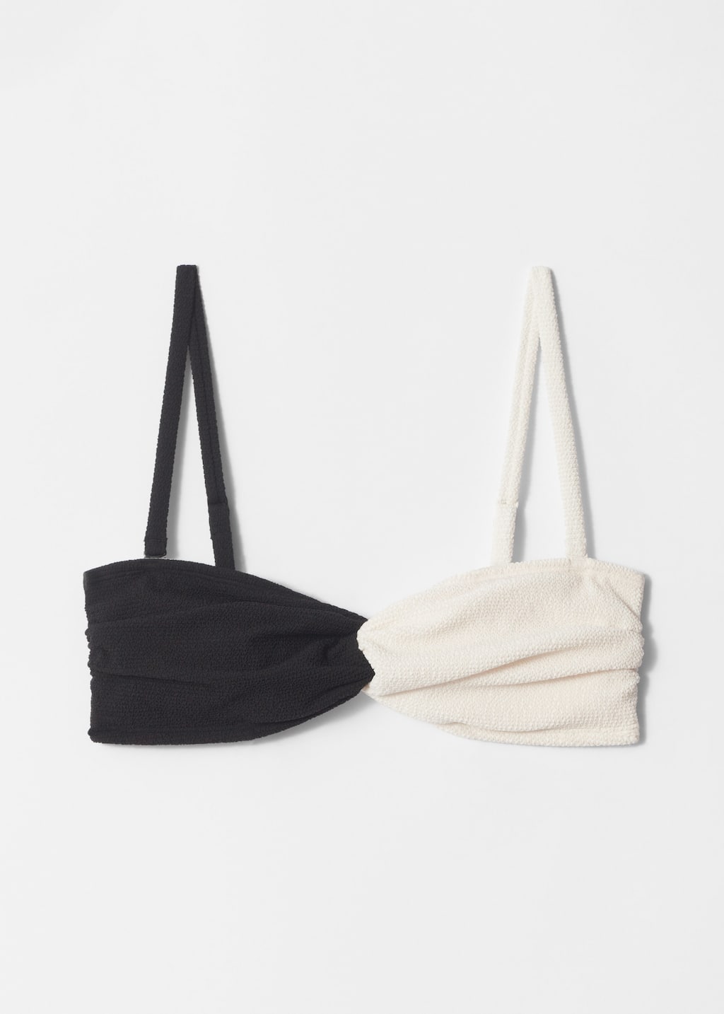 Image of Strukturiertes Bandeau-Bikinioberteil