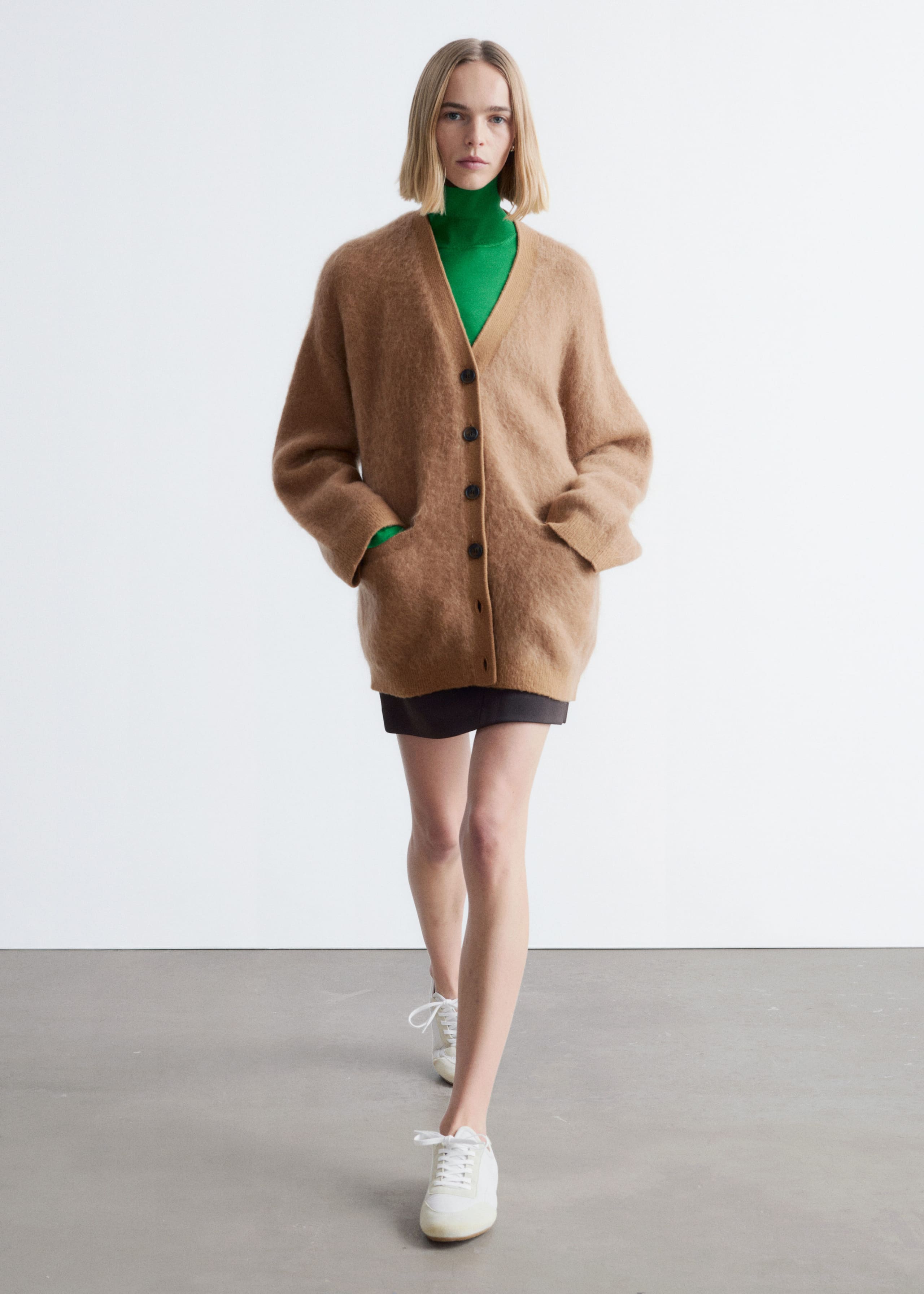 Image of Oversized Mohair-Blend Cardigan