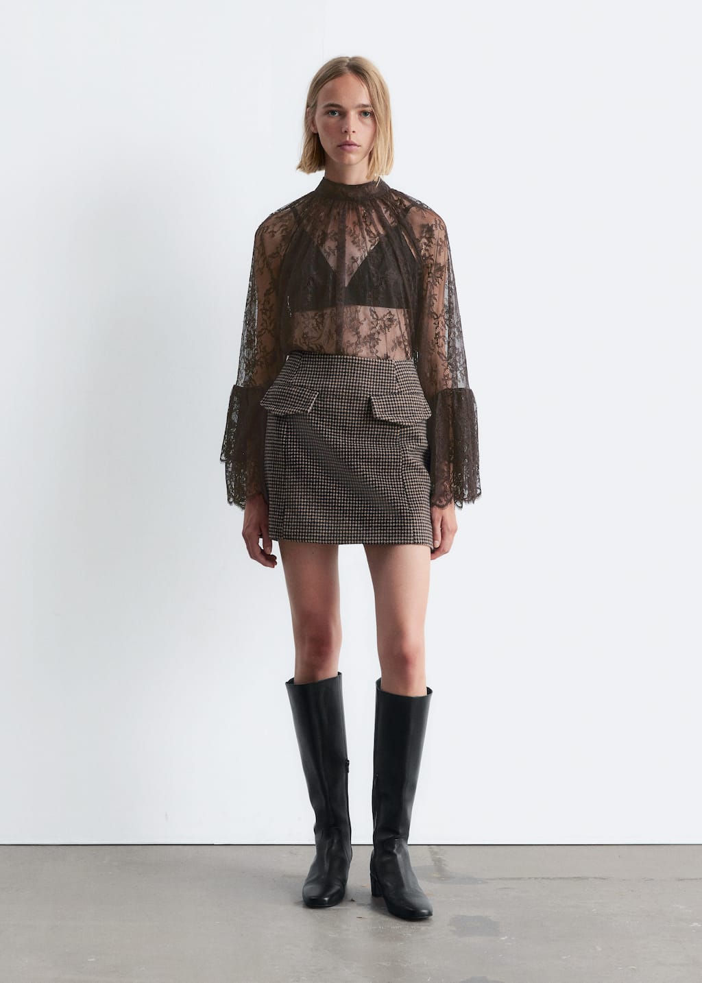 Image of Minifalda con bolsillos de solapa