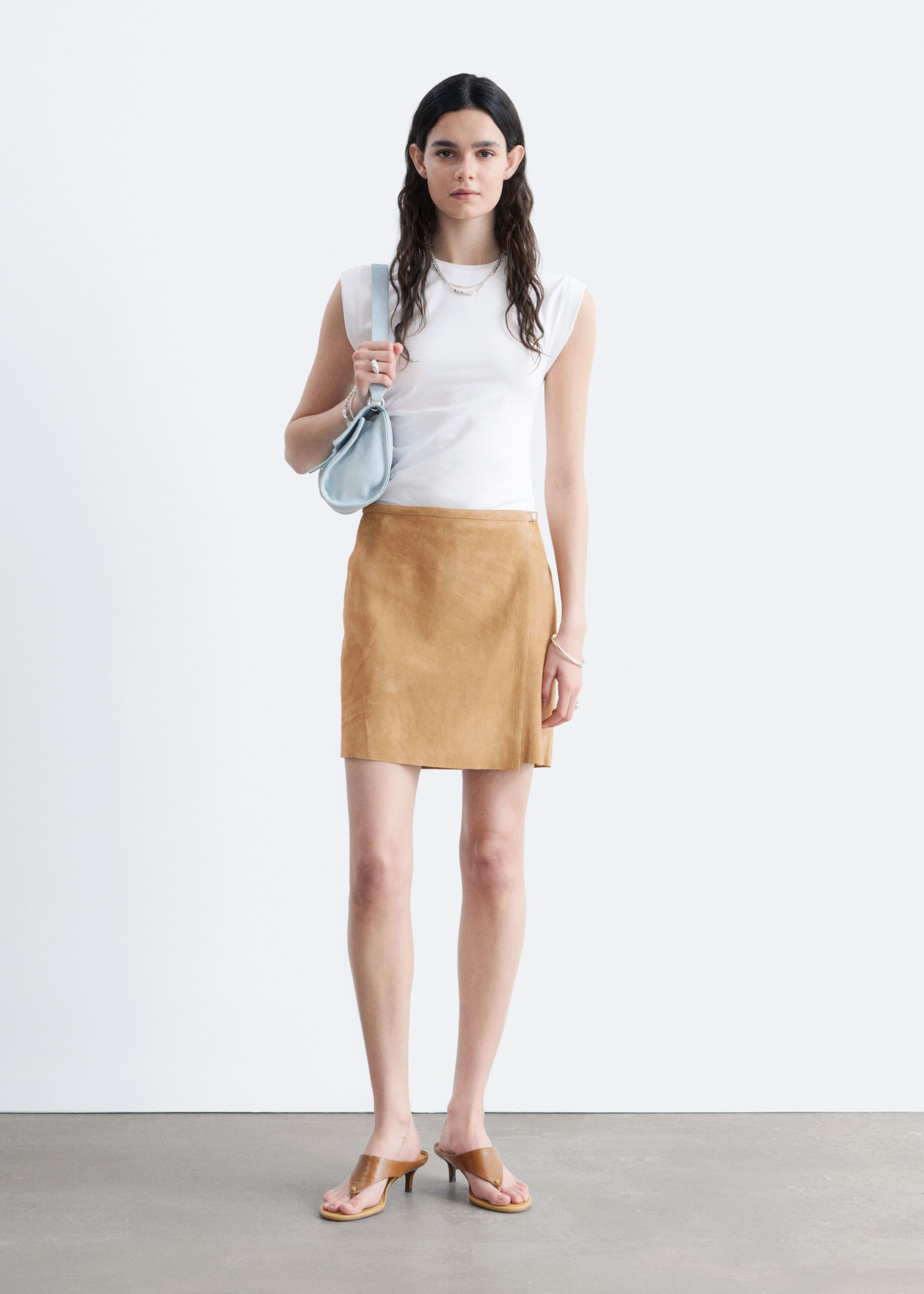 Ruched Top - White - Lookbook