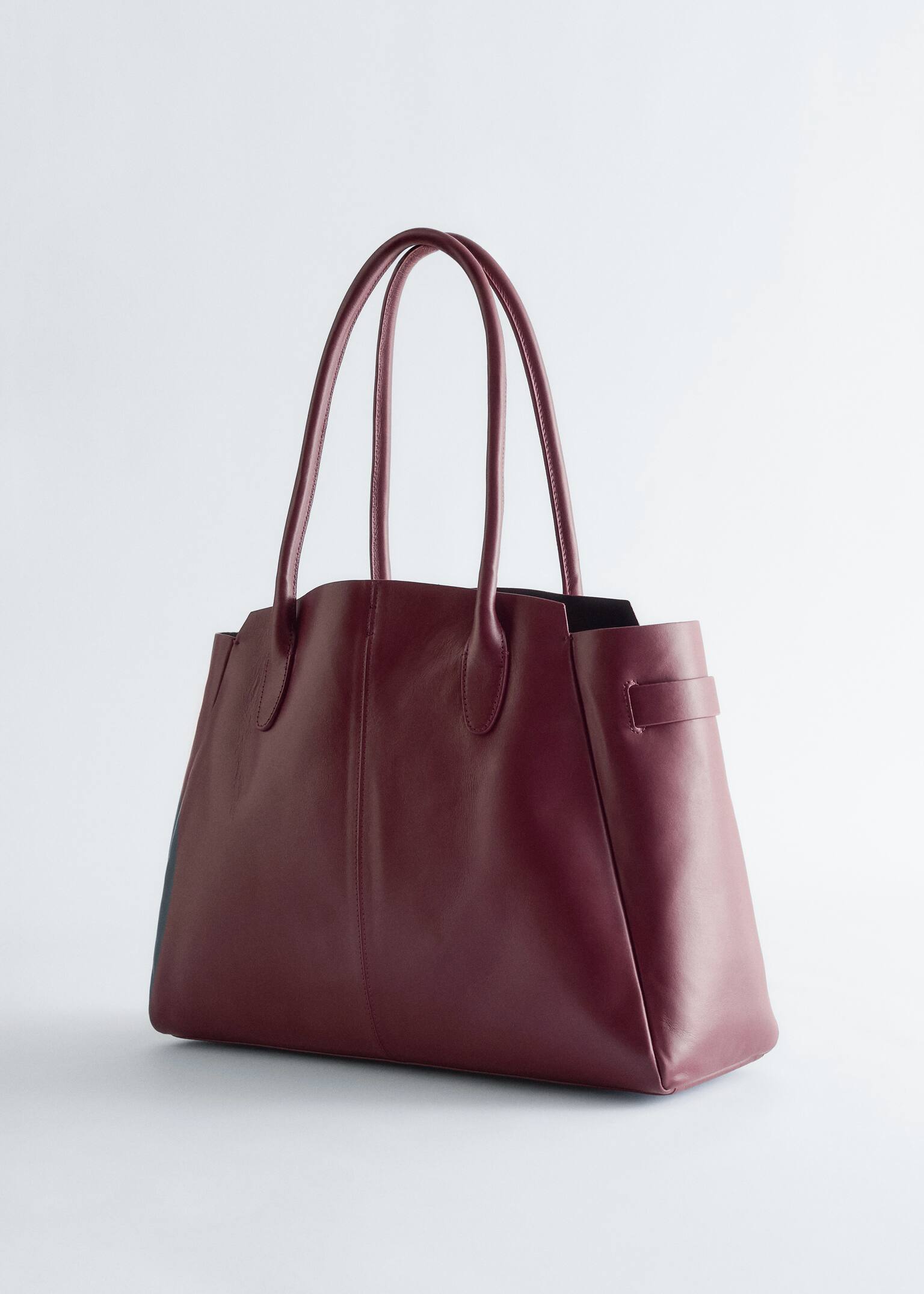 Tote Bag - Dark Burgundy/Dark Grey/Khaki Green/Black/Dark Brown - 3