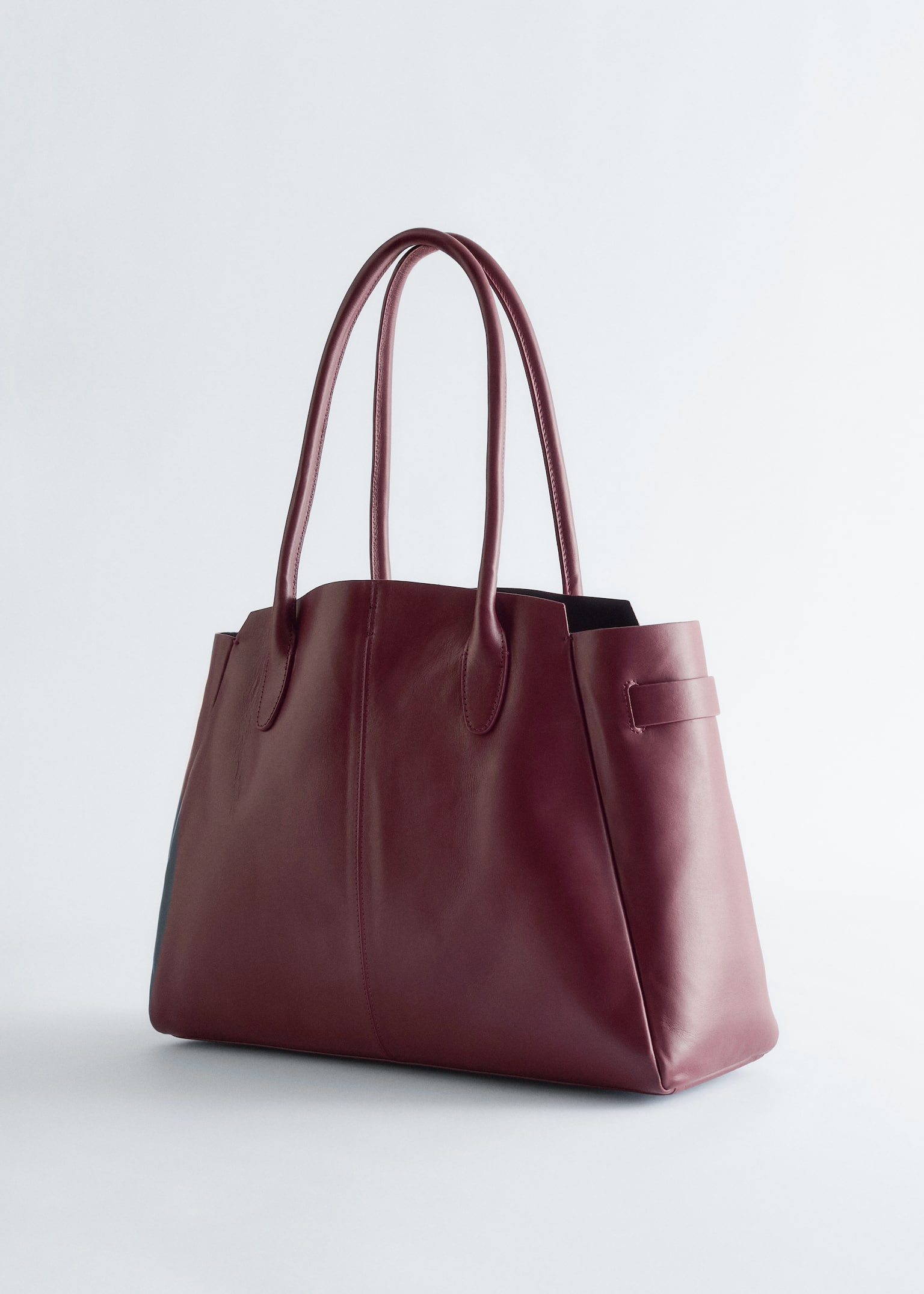 Suede Tote Bag - Σκούρο Μπορντό/Σκούρο Γκρι/Χακί Πράσινο/Σκούρο Καφέ/Μαύρο - 4