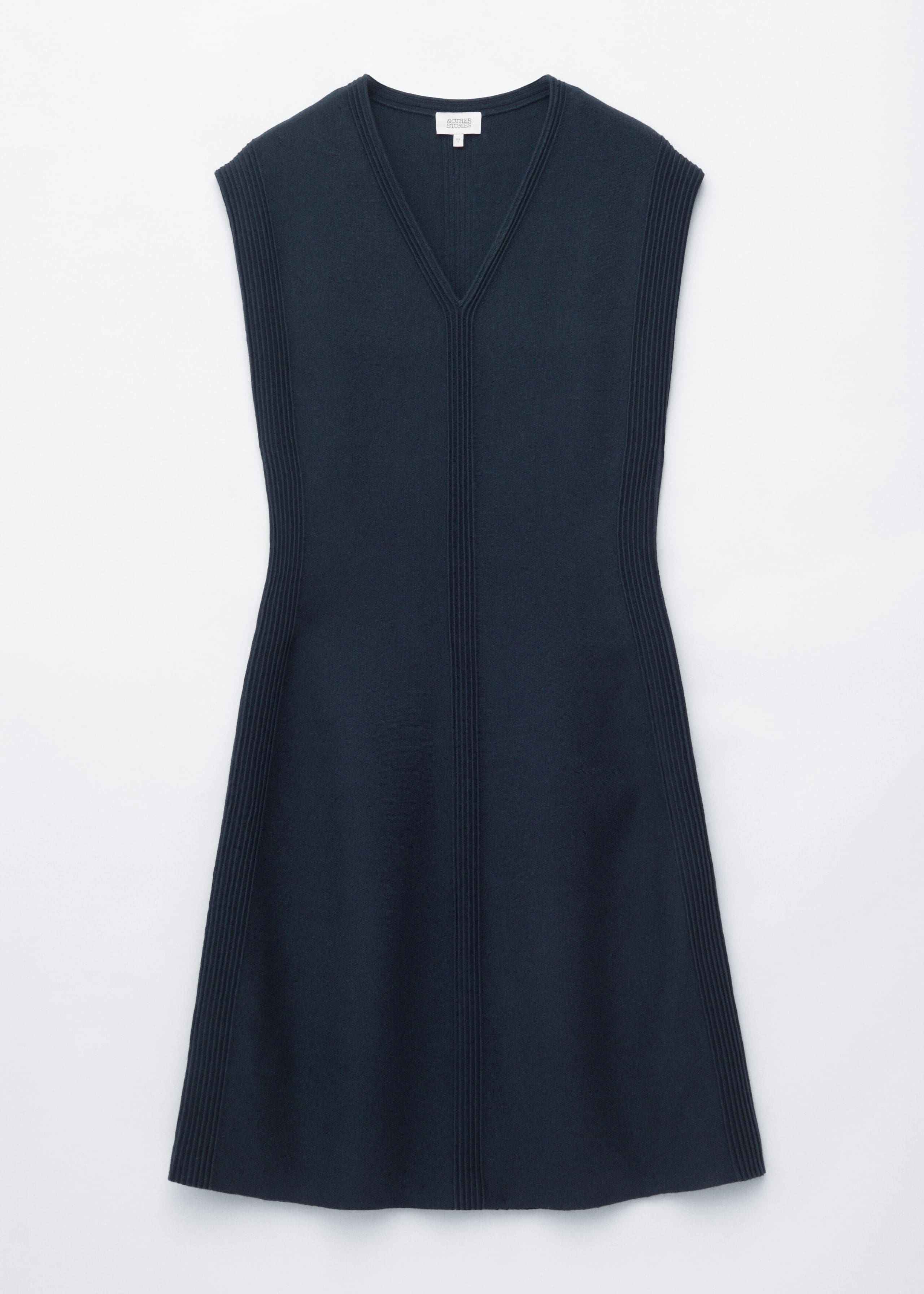 Cotton-Wool Midi Dress - Dark Blue - Still Life