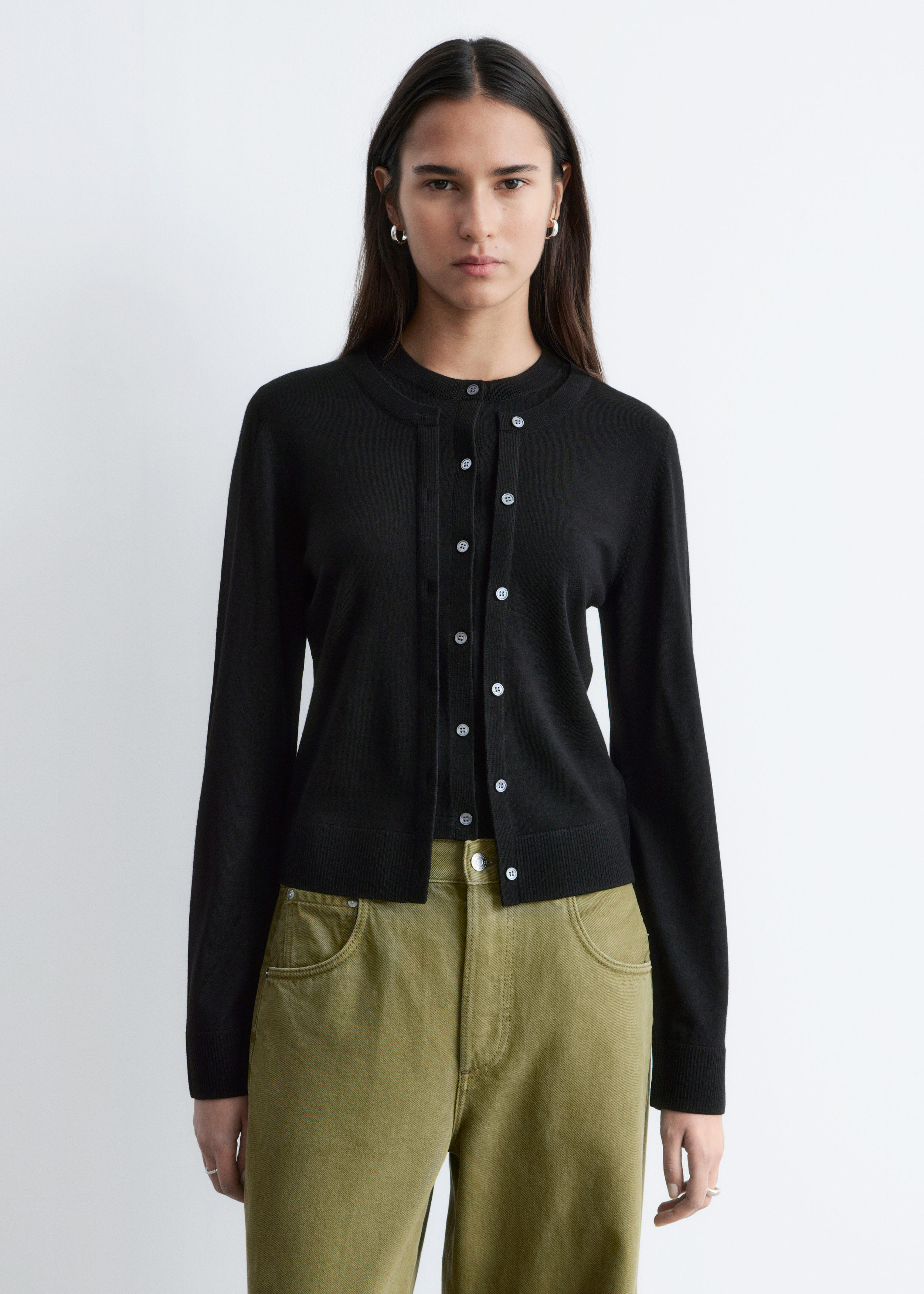 Asymmetric T-Shirt - Dark Red - T-shirts - & Other Stories US