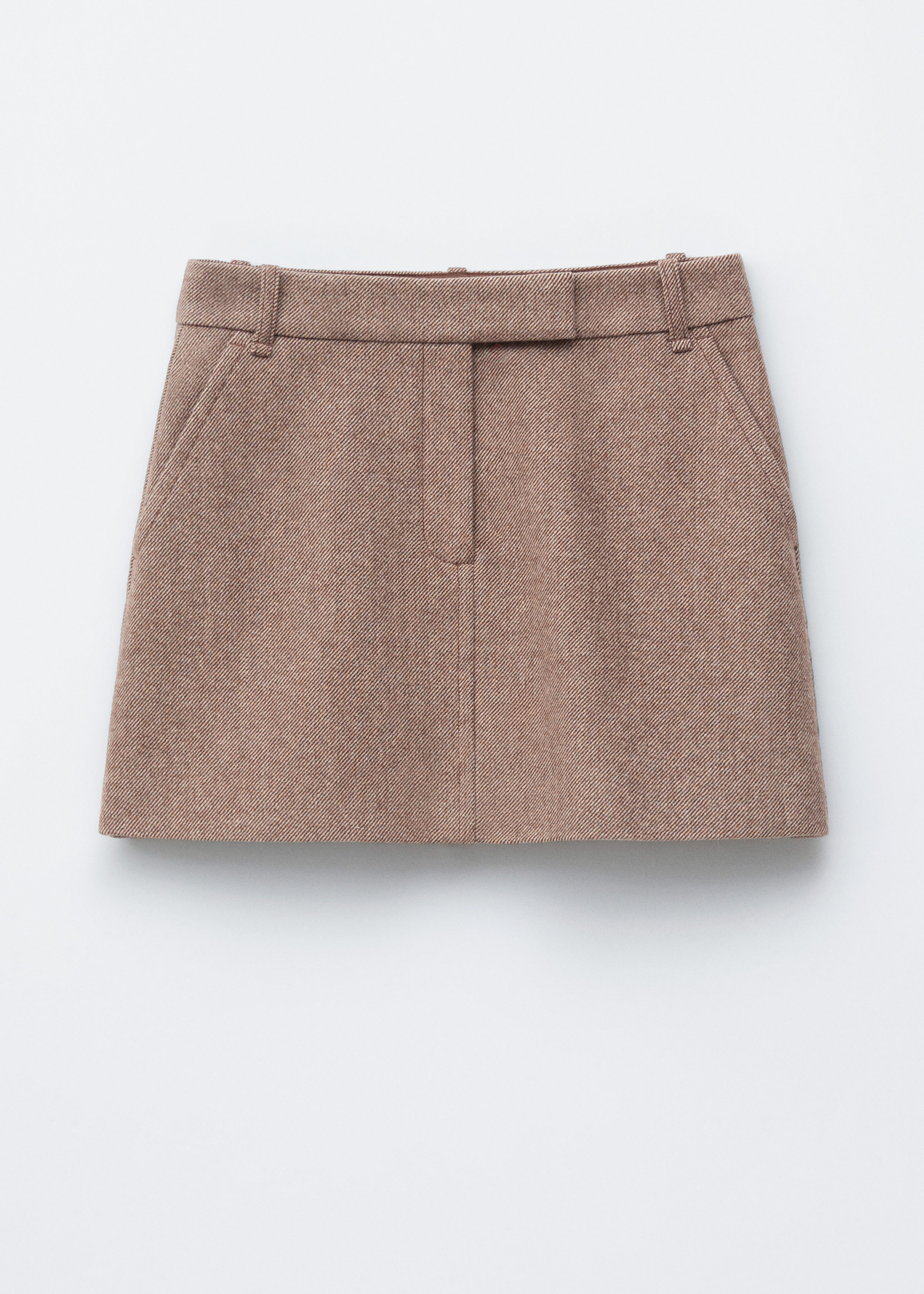 Wool Mini Skirt