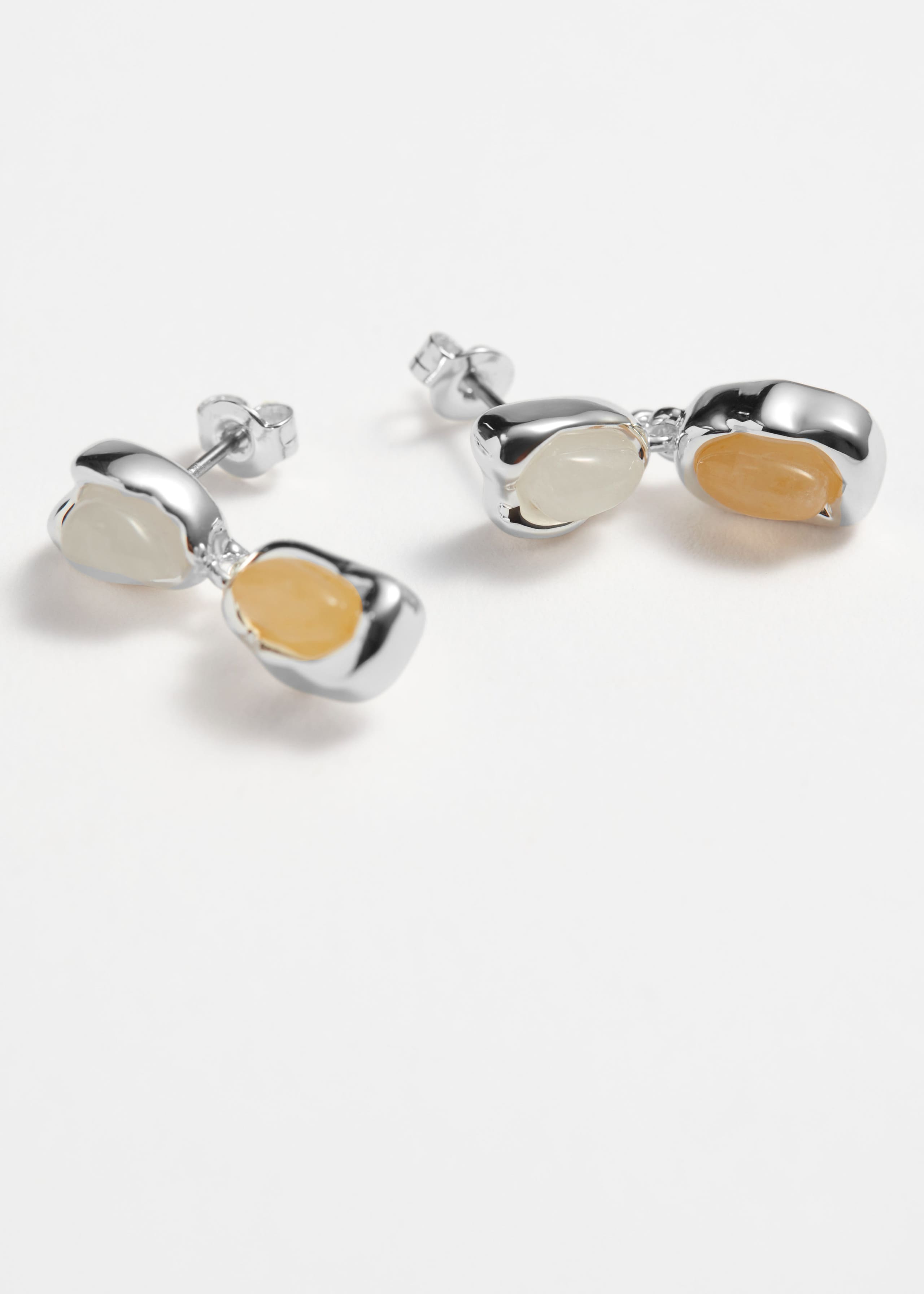 Stone Drop Earrings - {{variantName}} - Descriptive Detail