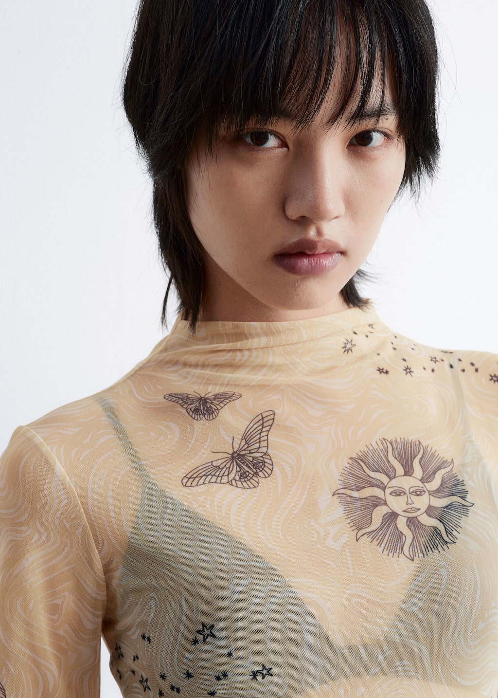 Image of Mock-Neck Top