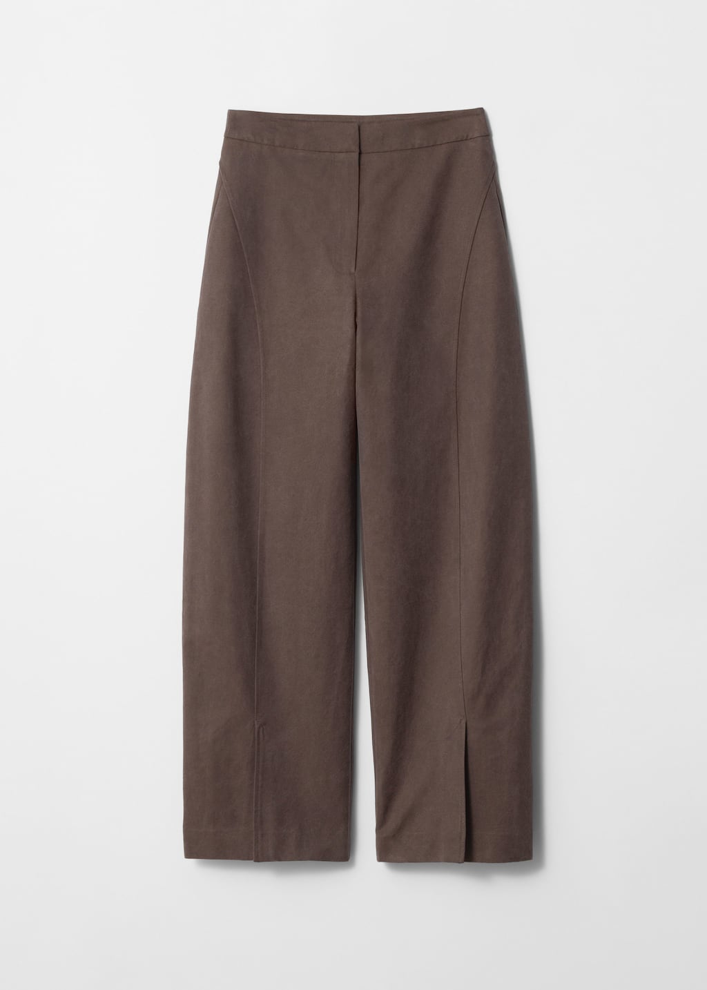 Tailored Silk-Blend Trousers - Brown - Still Life