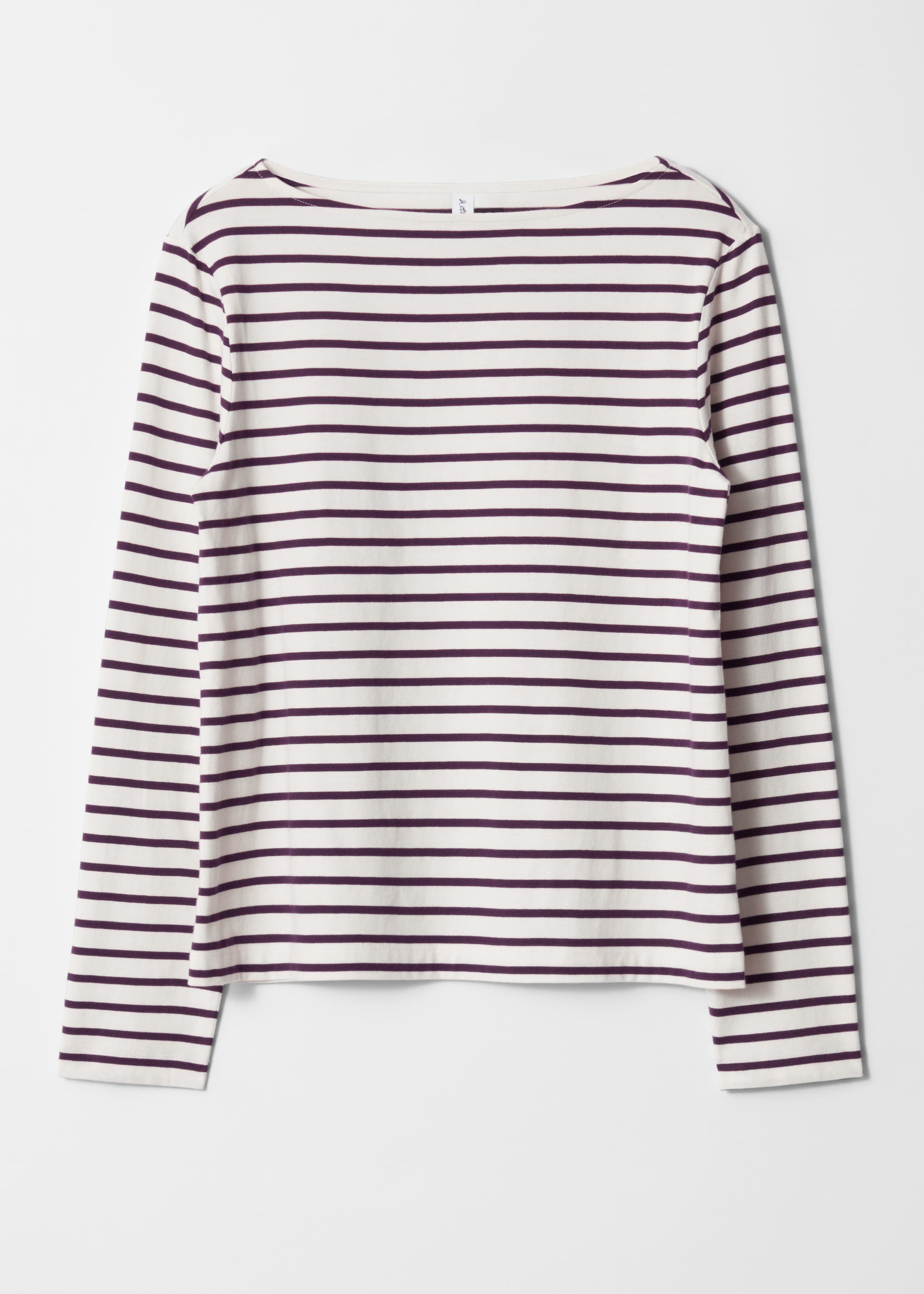 Visualizza immagine più grande: Maglia a righe Breton - Righe viola/bianco - DONNA | H&M IT 6