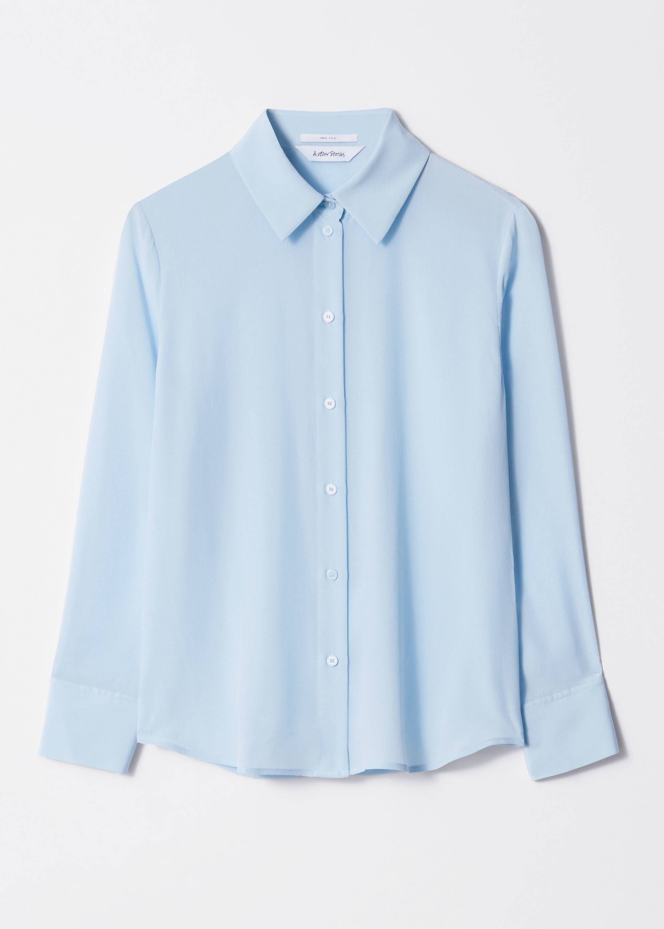 Größeres Bild anzeigen: Seidenbluse - Hellblau - Ladies | H&M AT 2