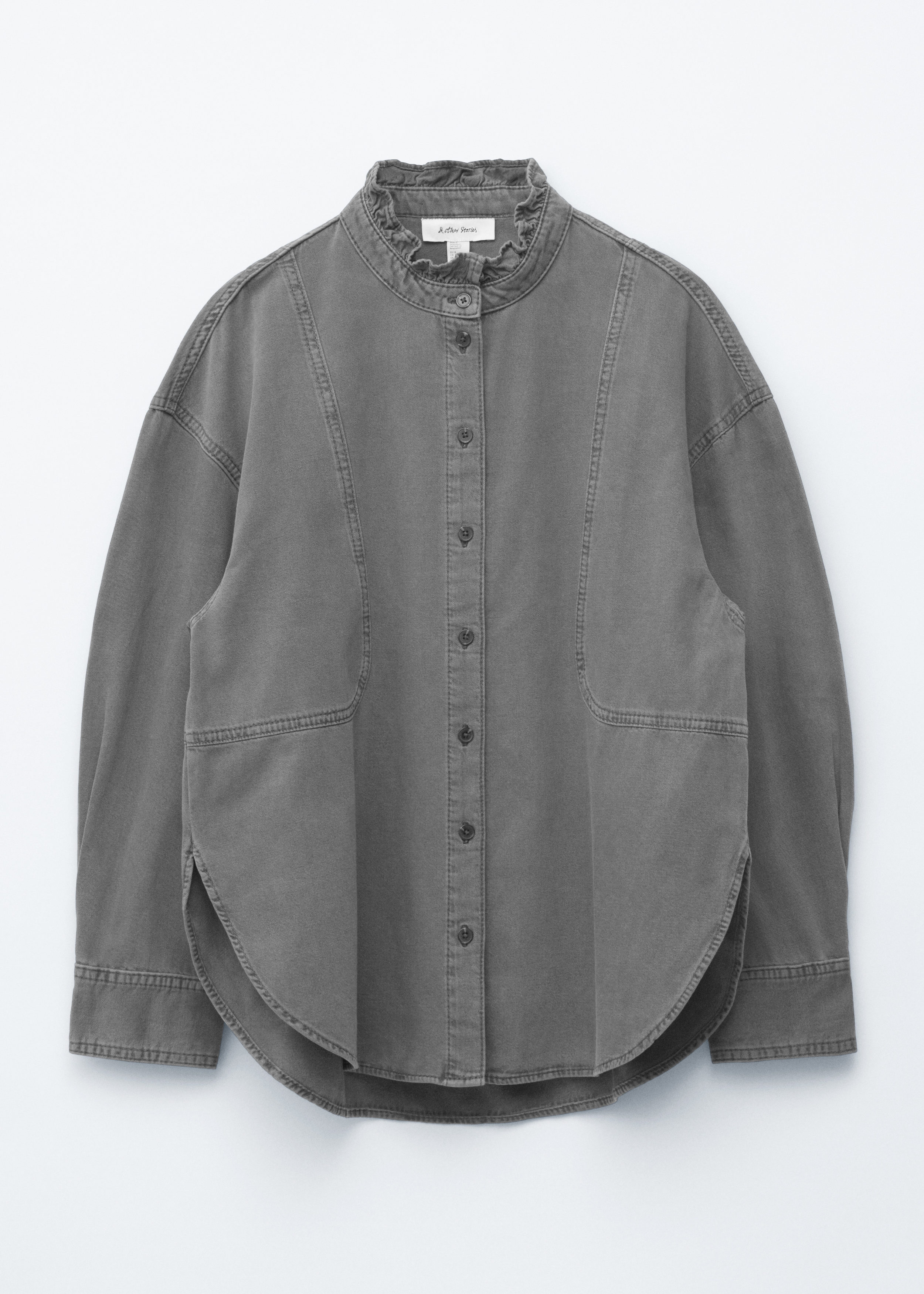 Asymmetric Silk Top - White - Blouses - & Other Stories US