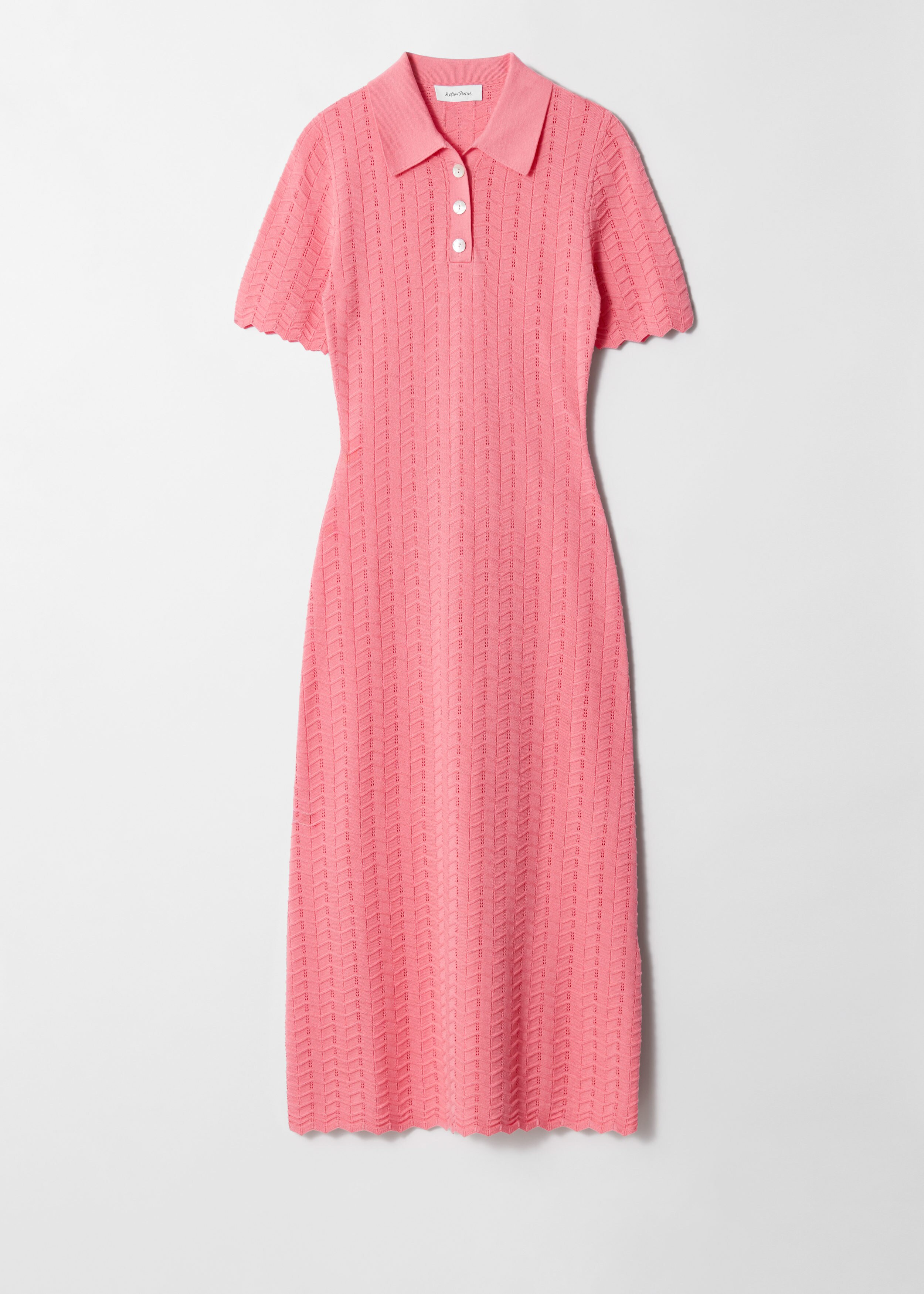 Pointelle-Knit Midi Dress - Pink - & Other Stories US