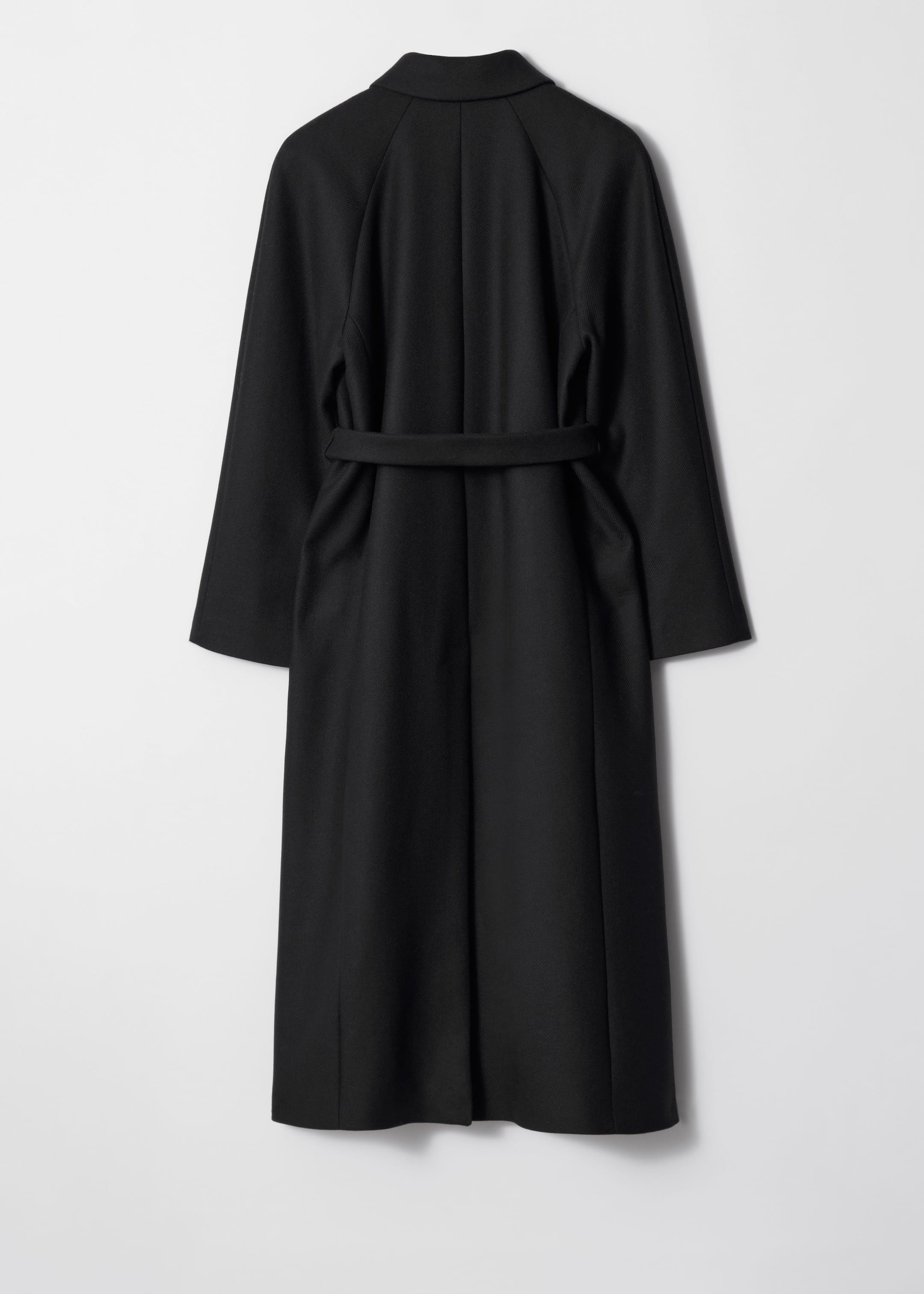 Visualizza immagine più grande: Cappotto in lana con cintura - Nero - DONNA | H&M IT 8