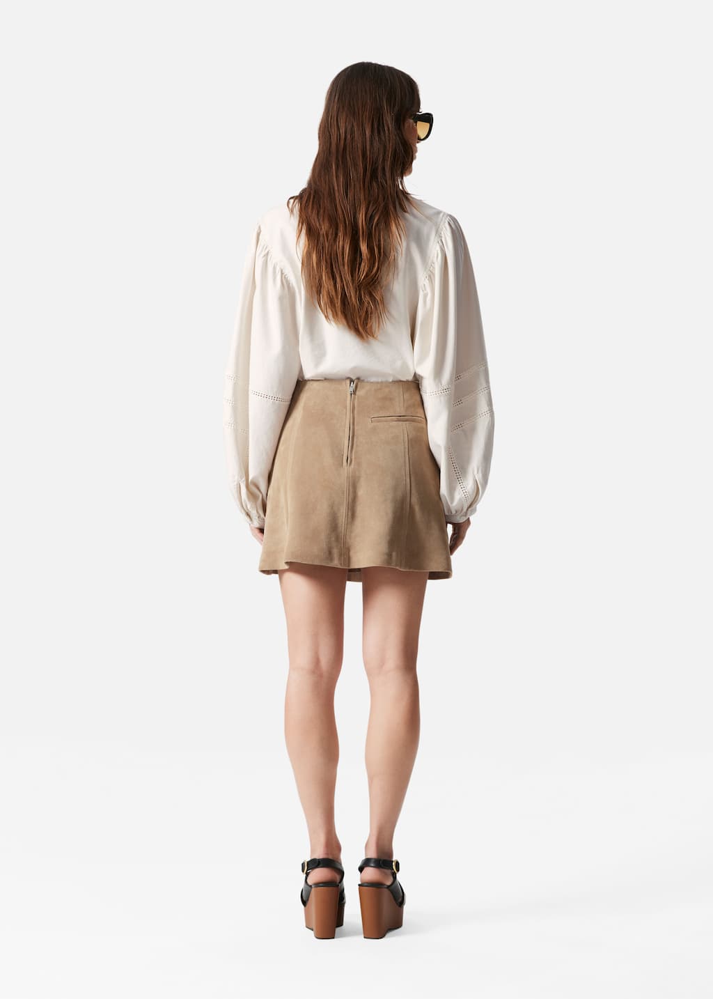 Image of Voluminous Sleeve Blouse