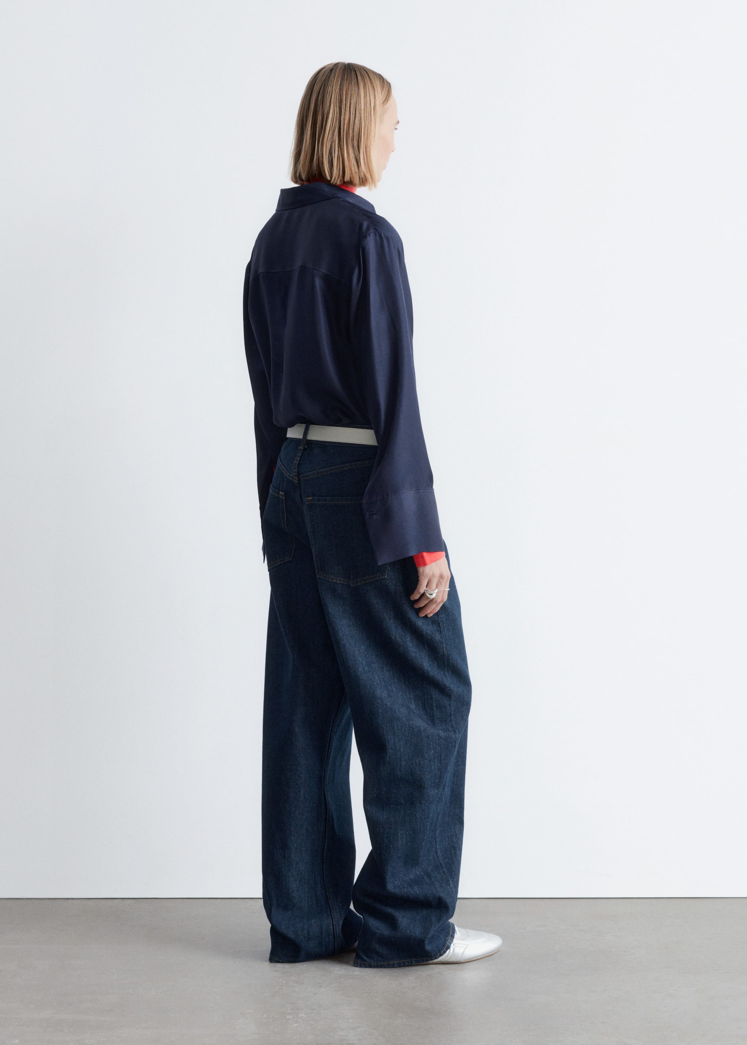 Image of Relaxed Silk Shirt