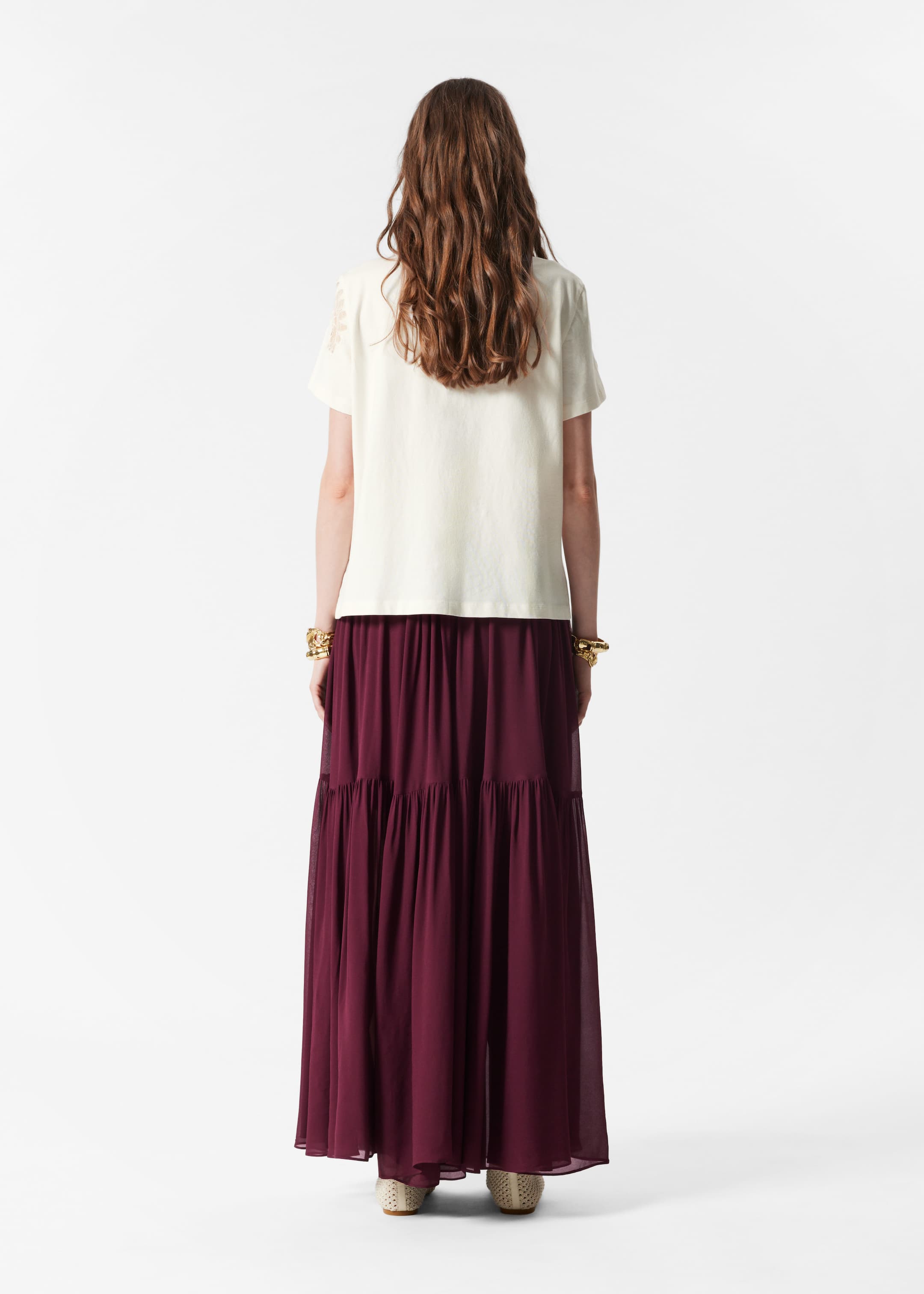 Grotere afbeelding bekijken: T-shirt met kantborduursel - White - DAMES | H&M BE 4